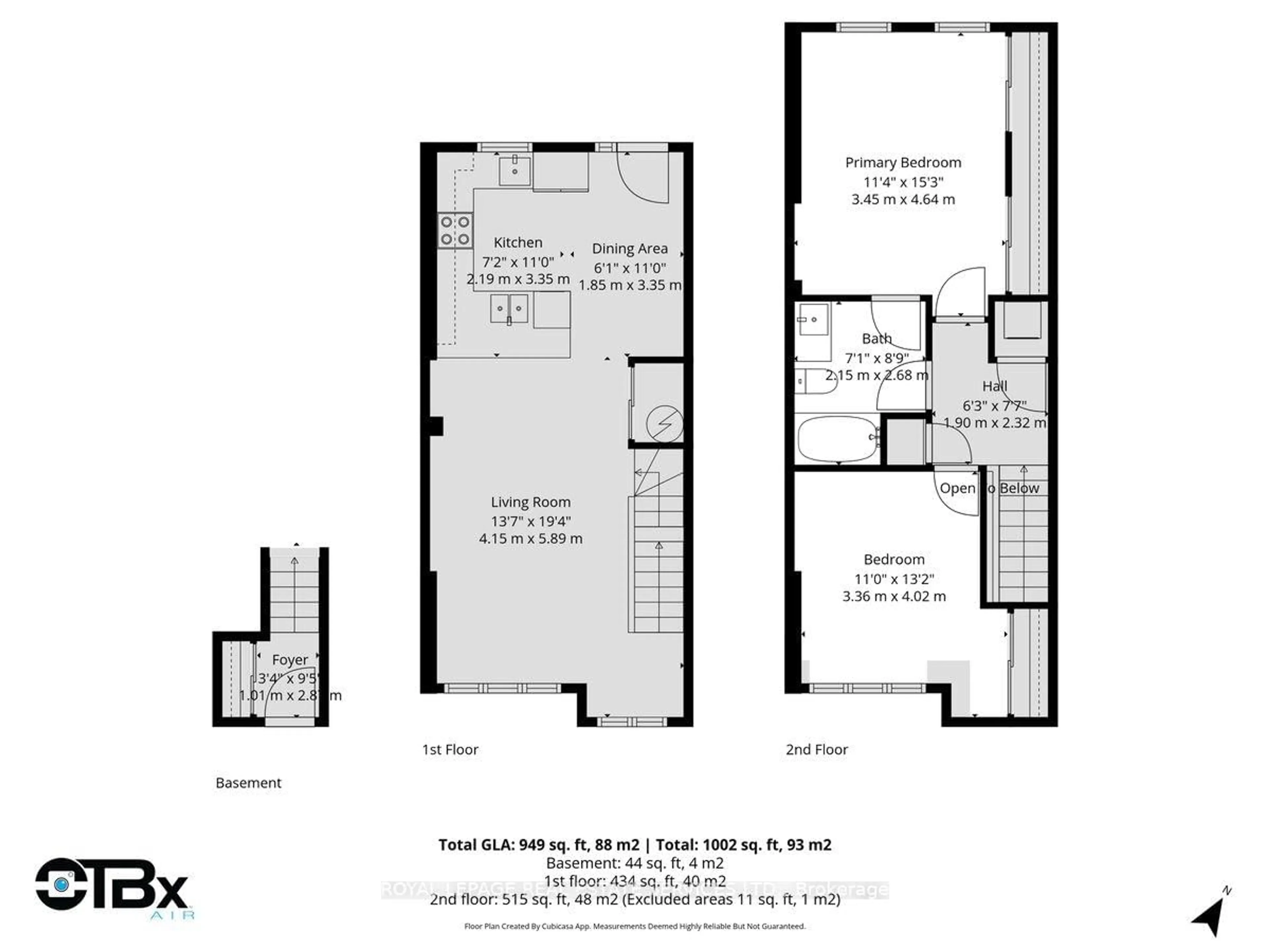 Floor plan for 14 Connolly St, Toronto Ontario M6N 5G3