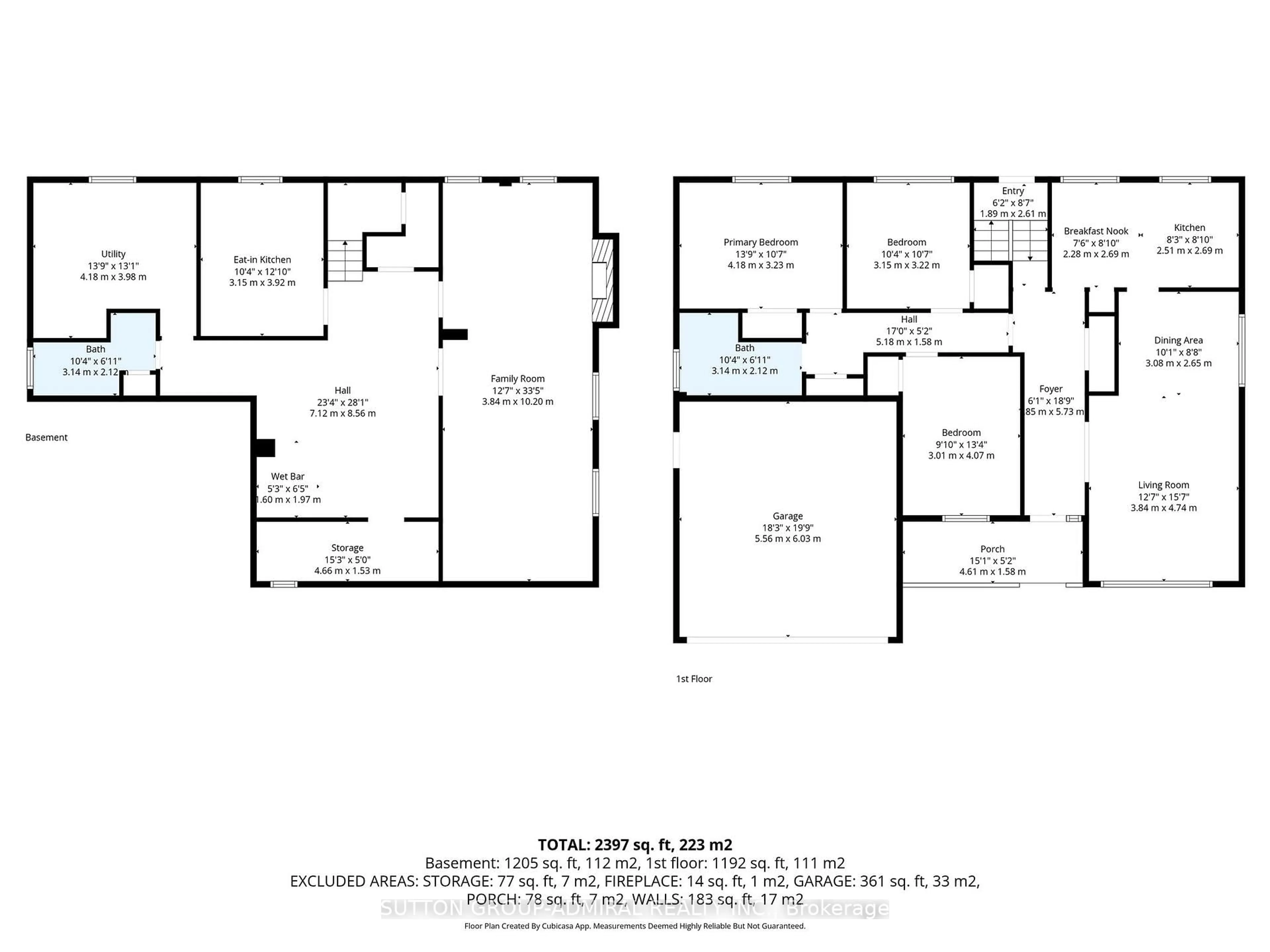 Floor plan for 234 Derrydown Dr, Toronto Ontario M3J 1S1