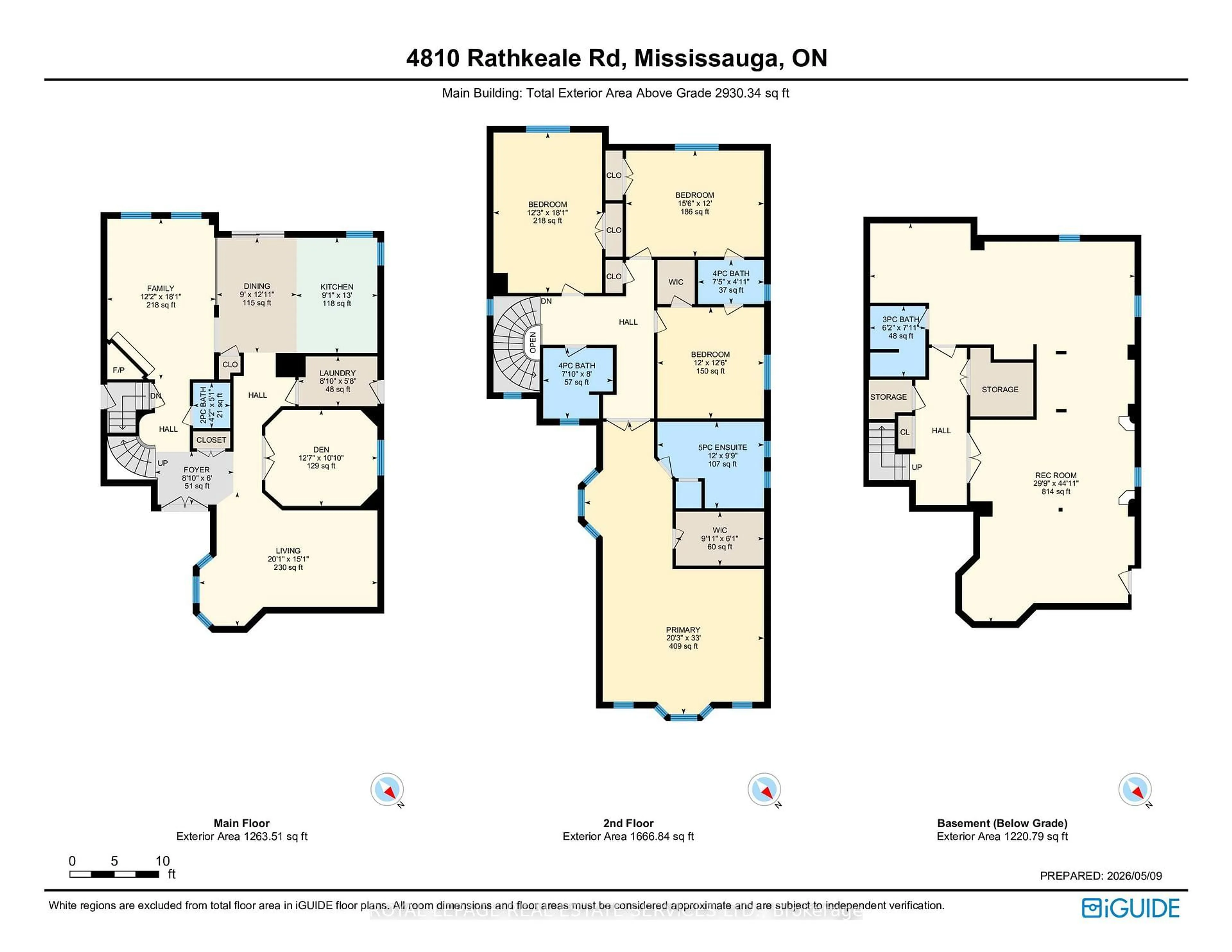 Floor plan for 4810 Rathkeale Rd, Mississauga Ontario L5V 1H3