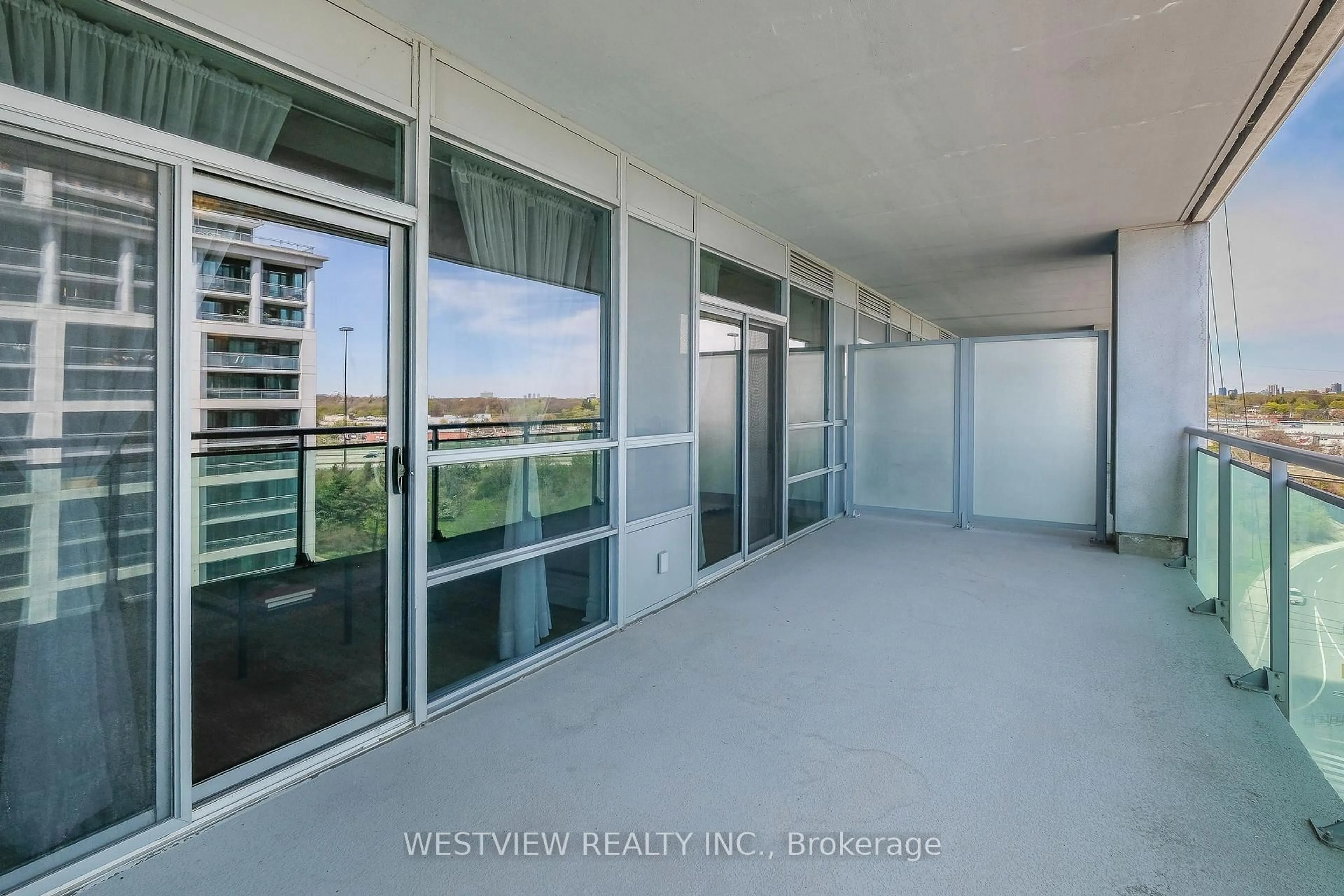 Balcony in the apartment, water/lake/river/ocean view for 16 Brookers Lane #808, Toronto Ontario M8V 0A5