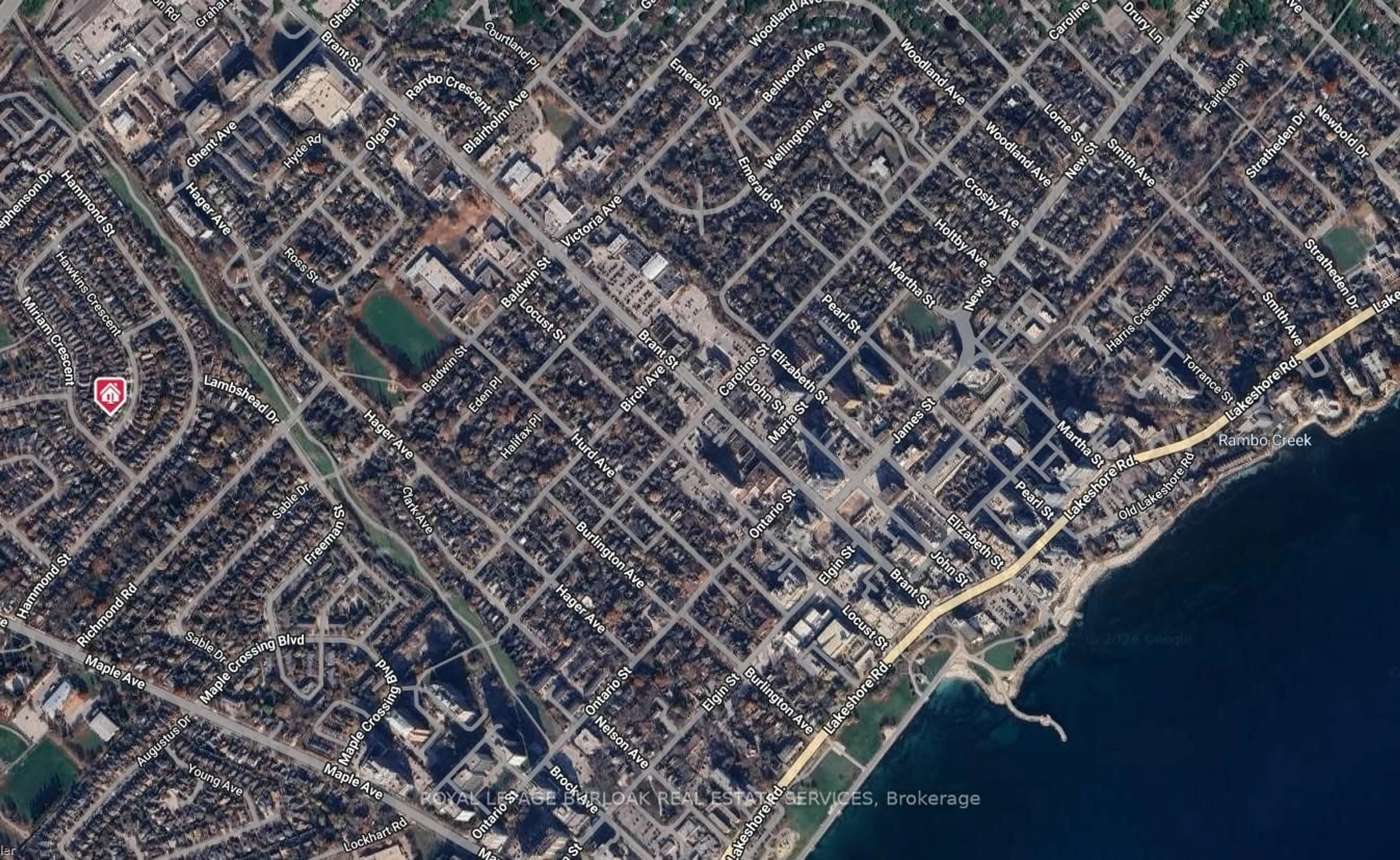 Picture of a map for 754 Hawkins Cres, Burlington Ontario L7S 2E2