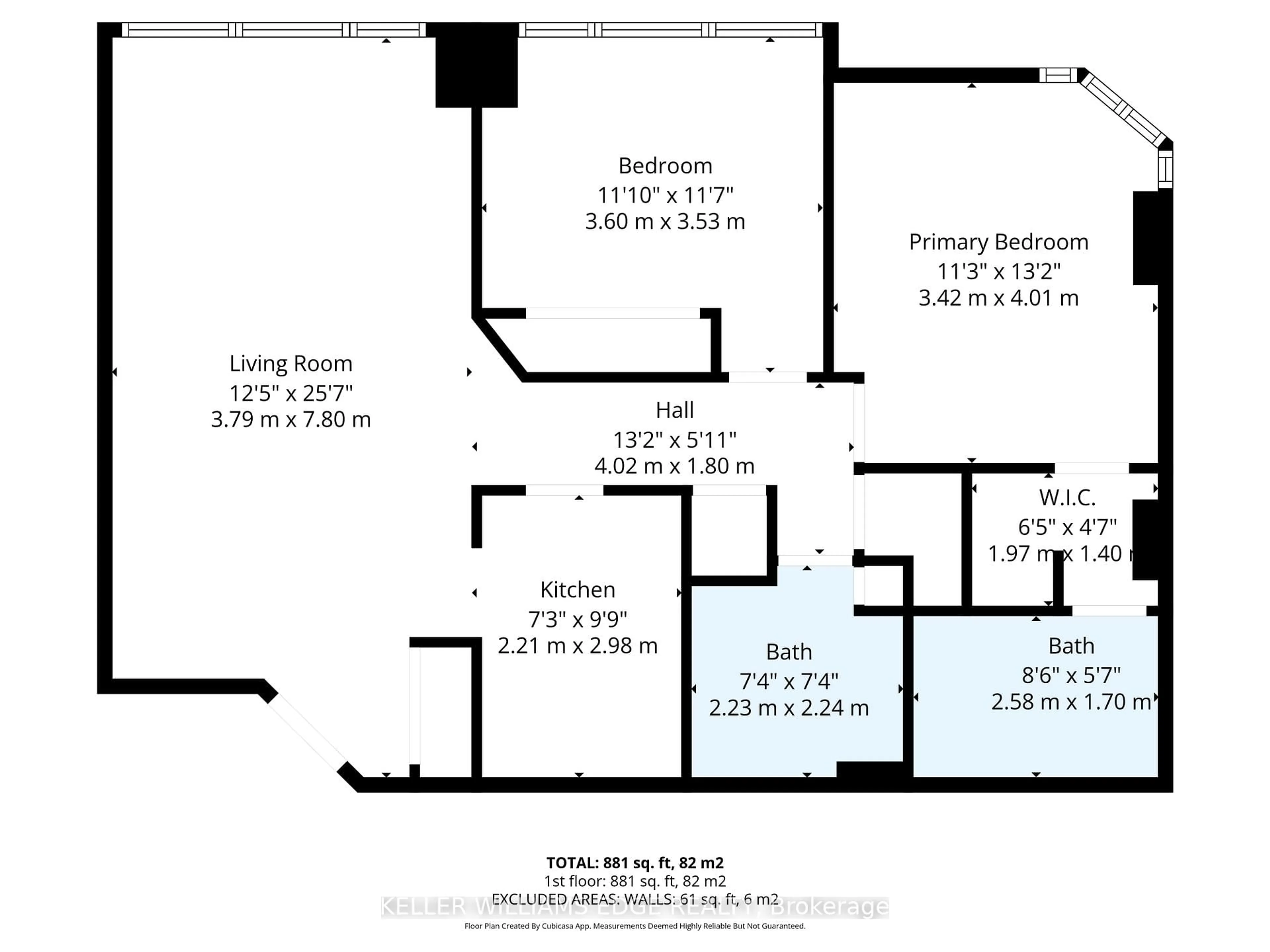 Floor plan for 25 Trailwood Dr #2206, Mississauga Ontario L4Z 3K9