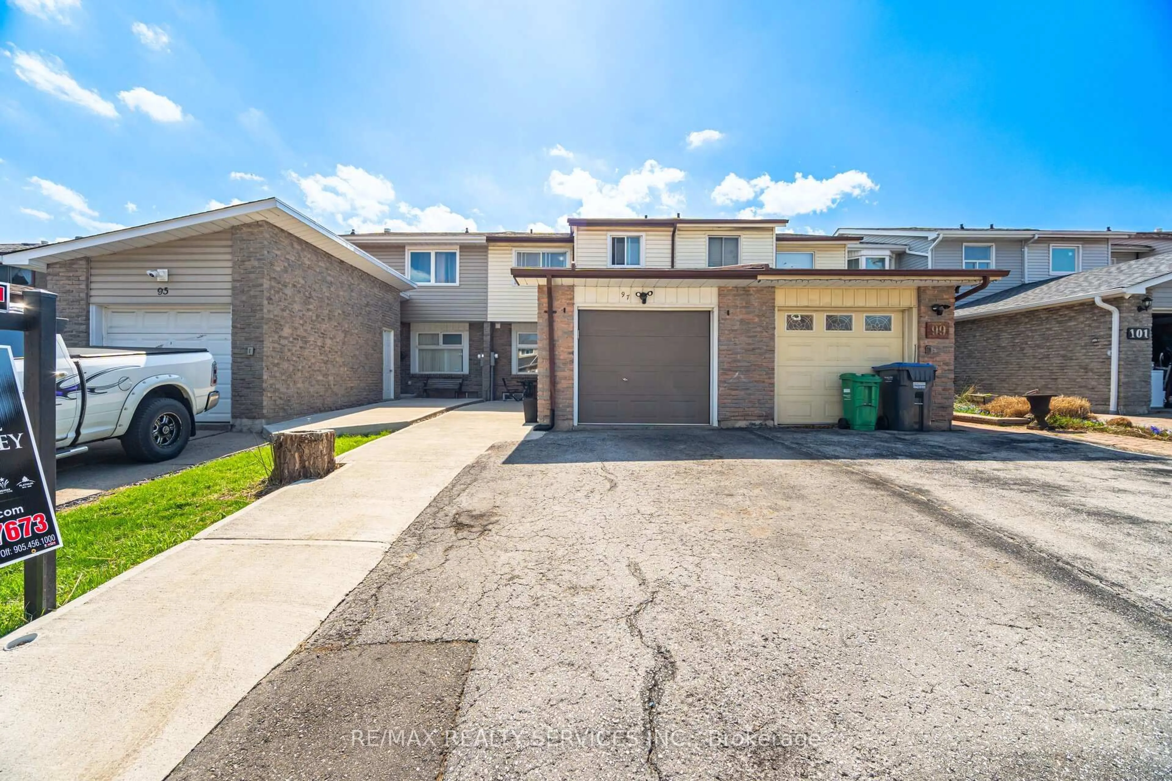 A pic from outside/outdoor area/front of a property/back of a property/a pic from drone, street for 97 Greene Dr, Brampton Ontario L6V 2P2