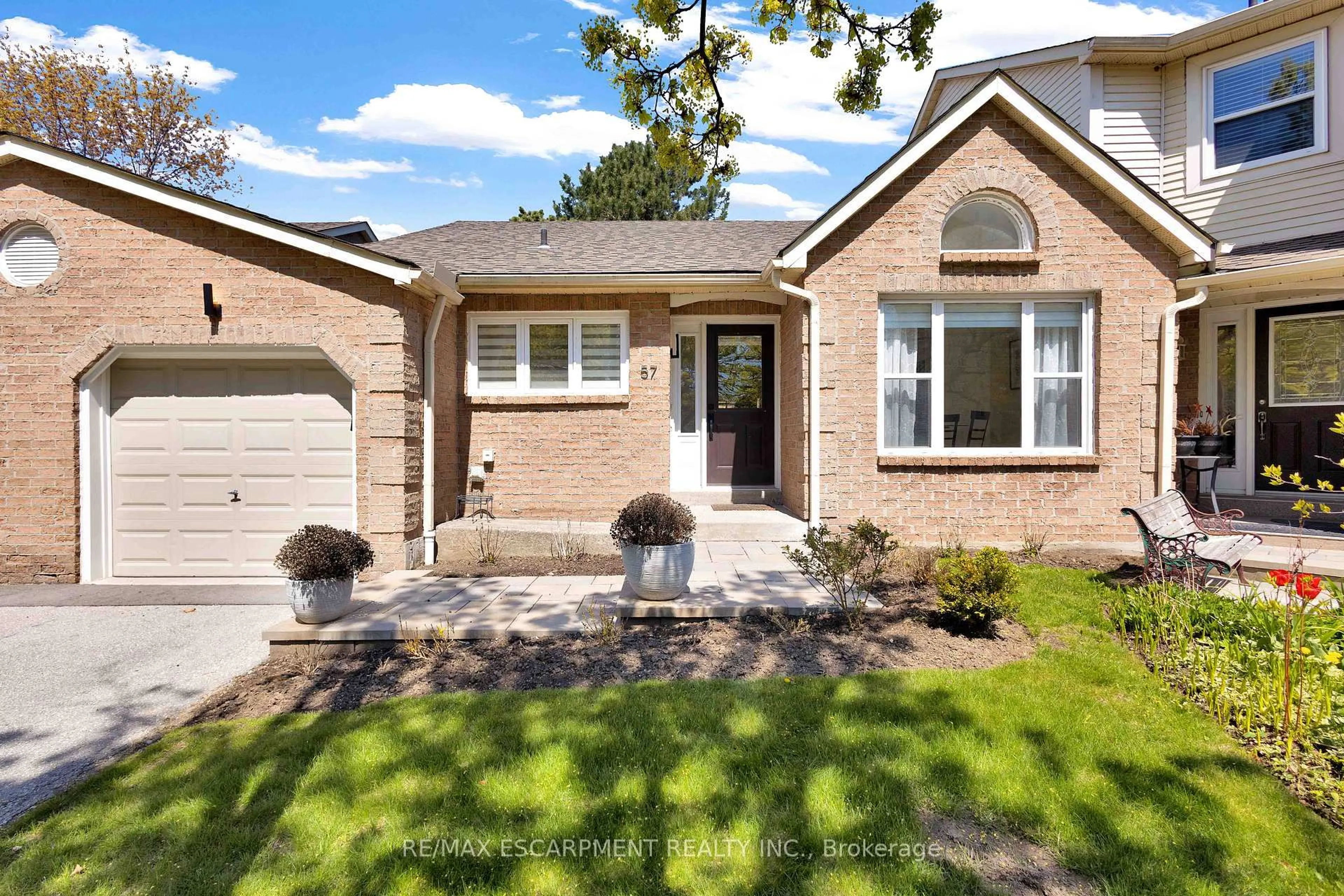 Home with brick exterior material, street for 5255 Lakeshore Rd #57, Burlington Ontario L7L 5X9