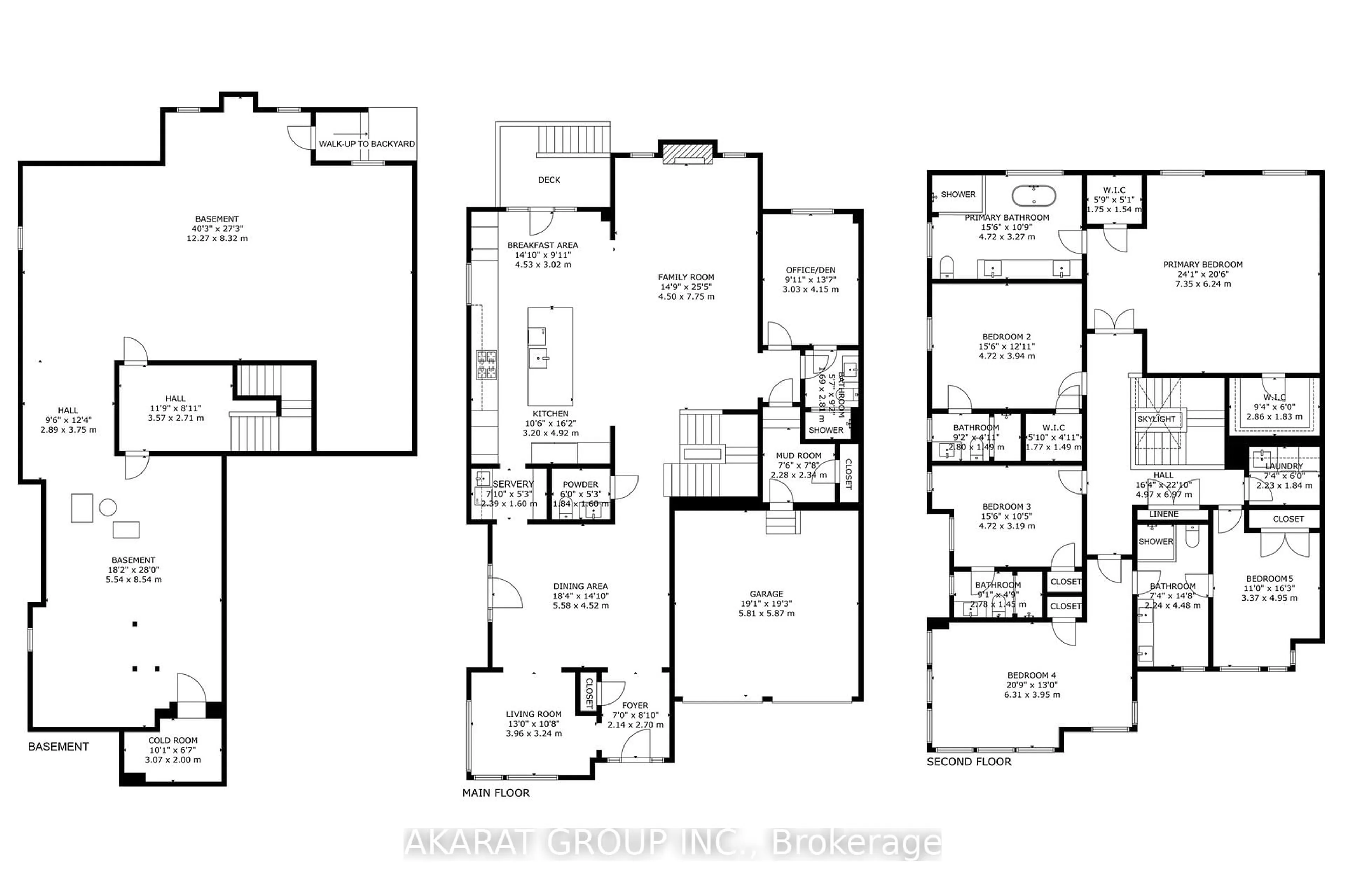 Floor plan for 1283 Meadowside Path, Oakville Ontario L6M 5M9