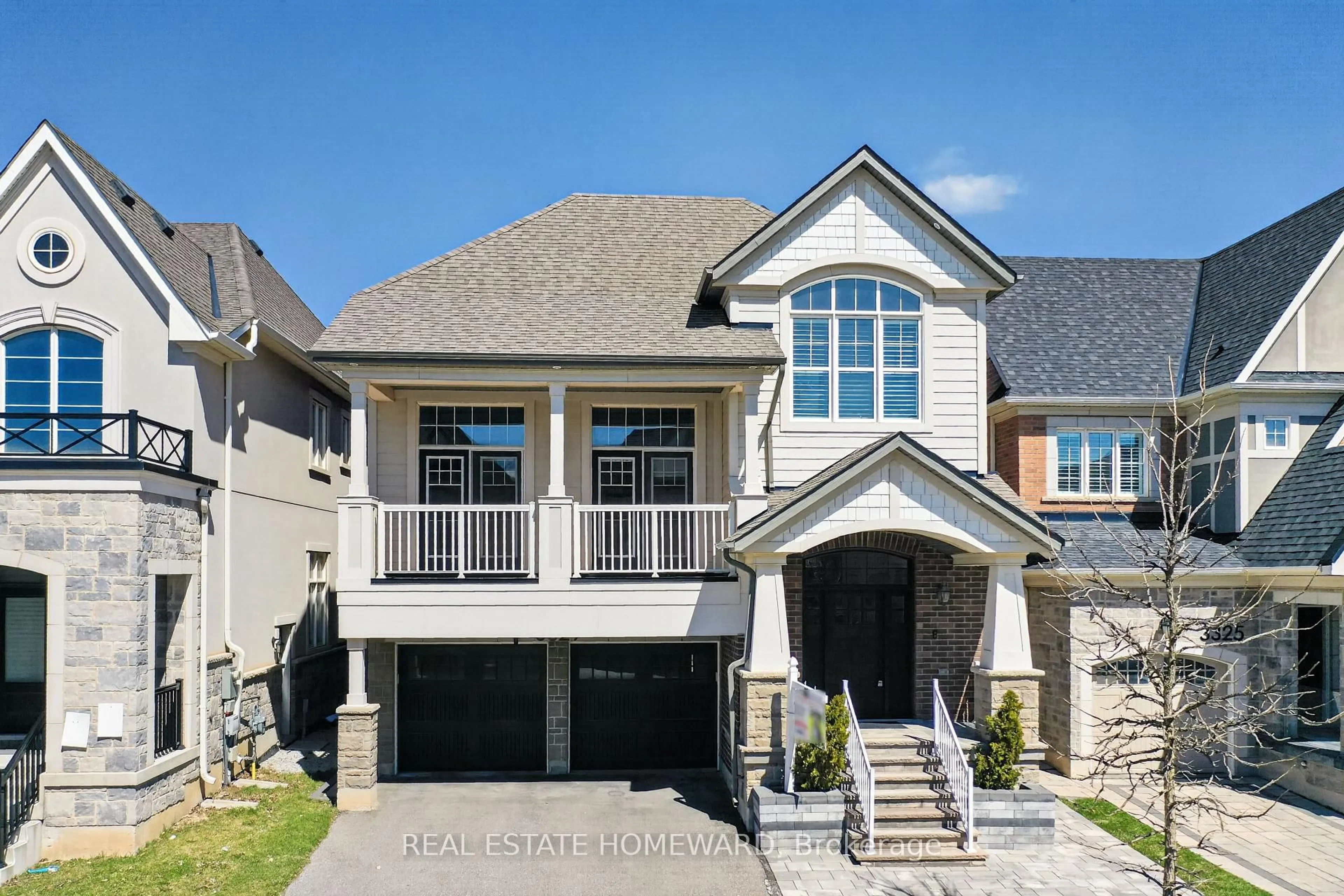 Home with brick exterior material, street for 3329 Vernon Powell Dr, Oakville Ontario L6H 0Y4