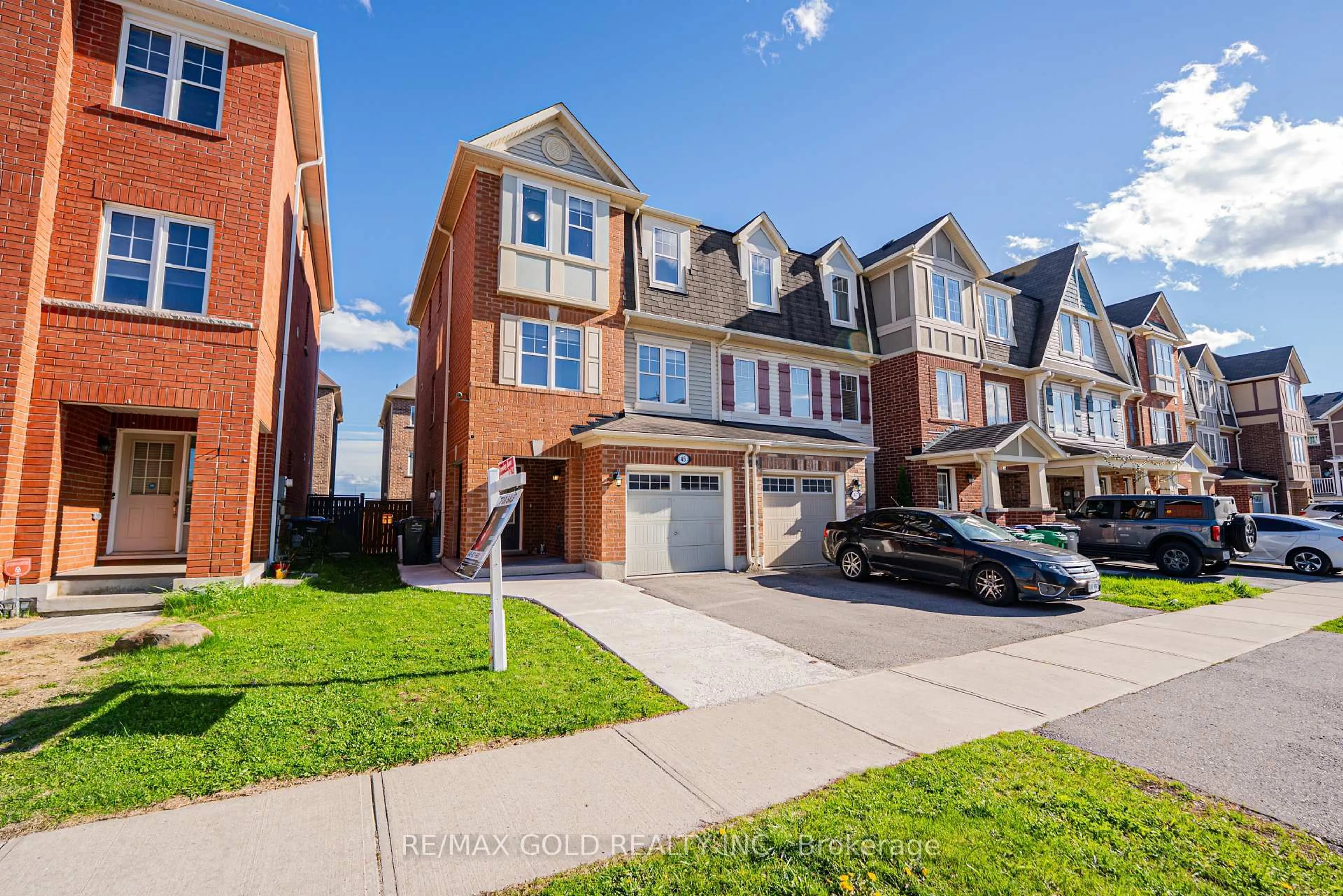 Home with brick exterior material, street for 45 Ariel Rd, Brampton Ontario L7A 3Z2