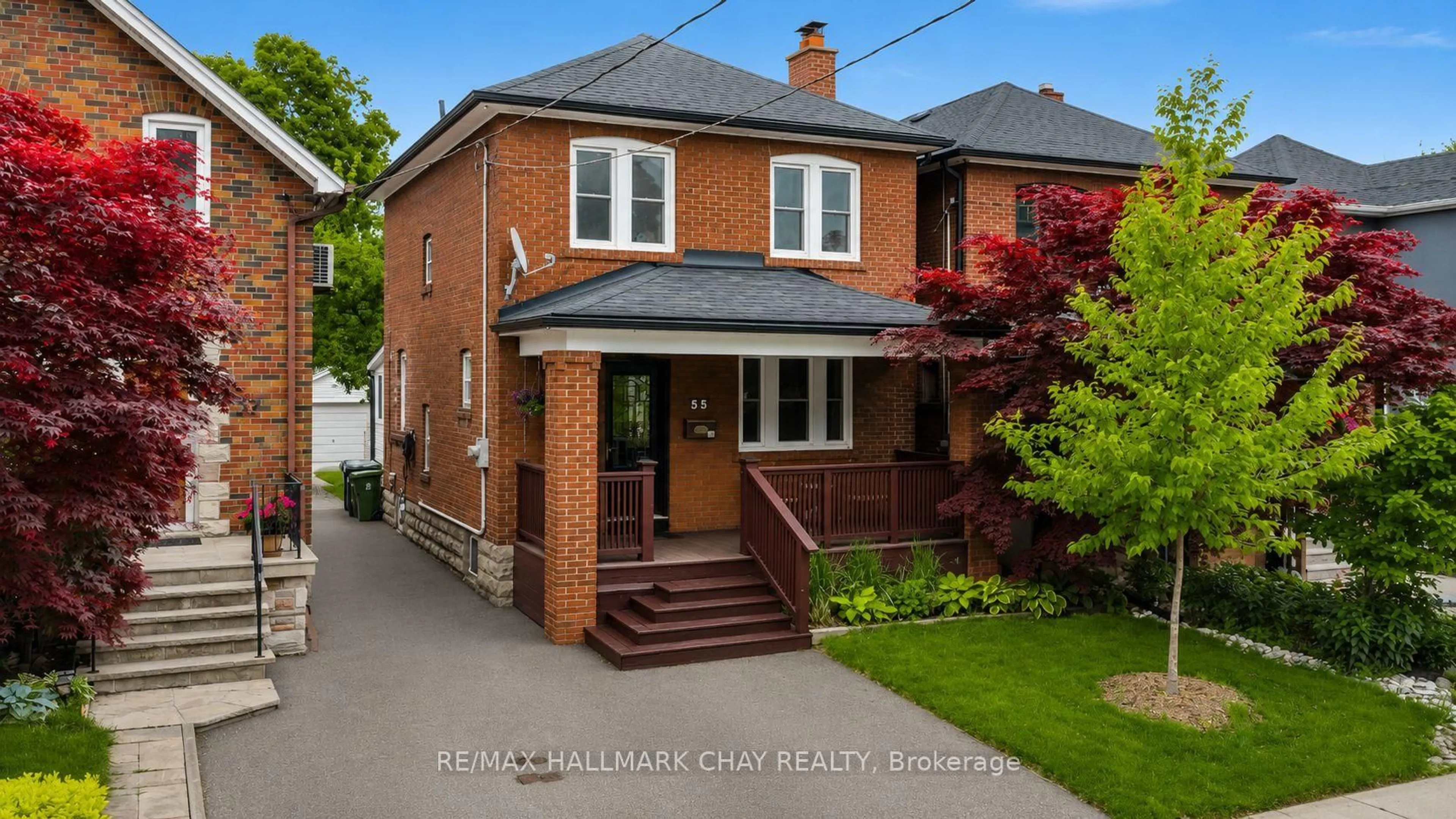 Home with brick exterior material, street for 55 Third St, Toronto Ontario M8V 2X7