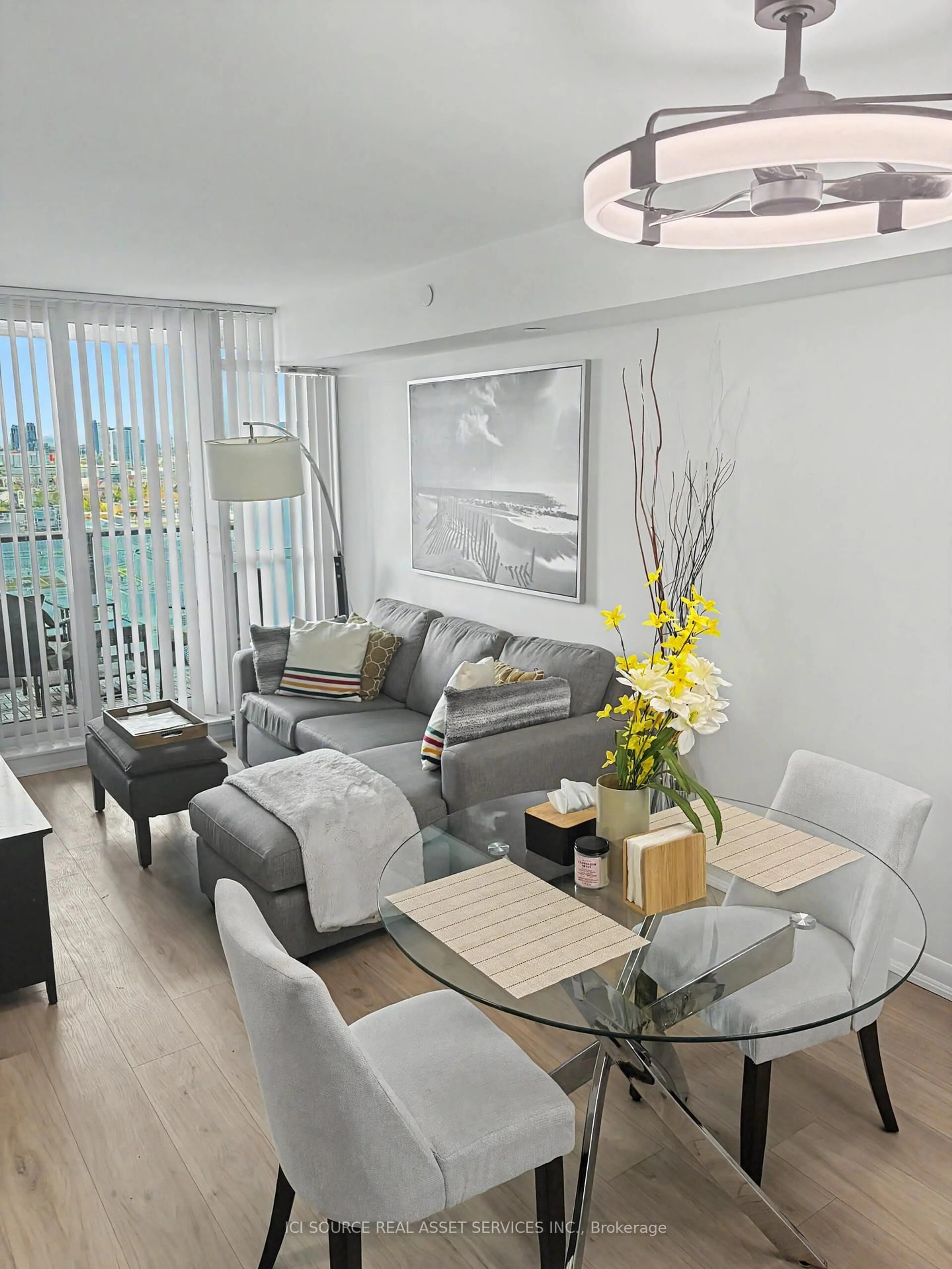 Living room with furniture, unknown for 215 Sherway Gardens Rd #1608, Toronto Ontario M9C 0A4
