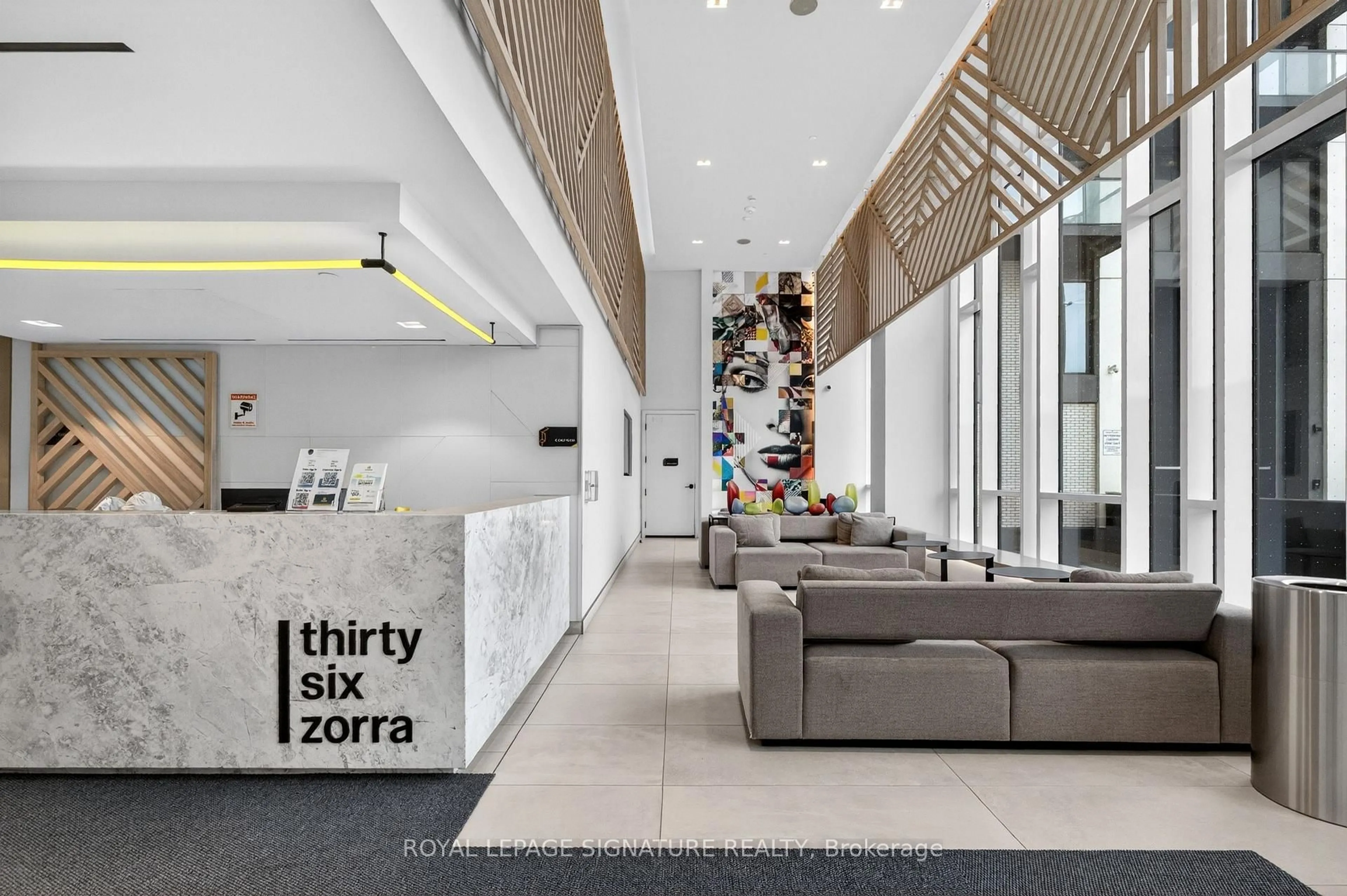 Lobby for 36 Zorra St #2309, Toronto Ontario M8Z 0G5