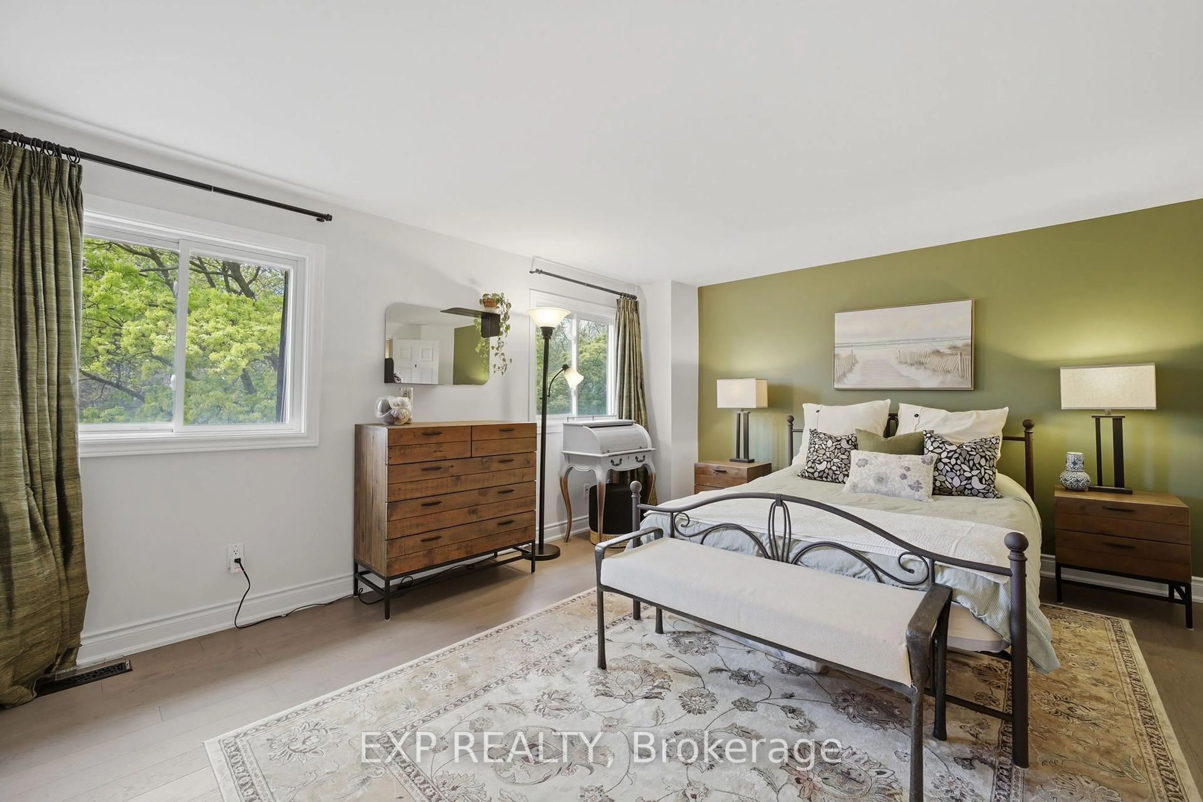 Bedroom with bed, ceramic/tile floor for 1010 Walden Circ #2, Mississauga Ontario L5J 4J9