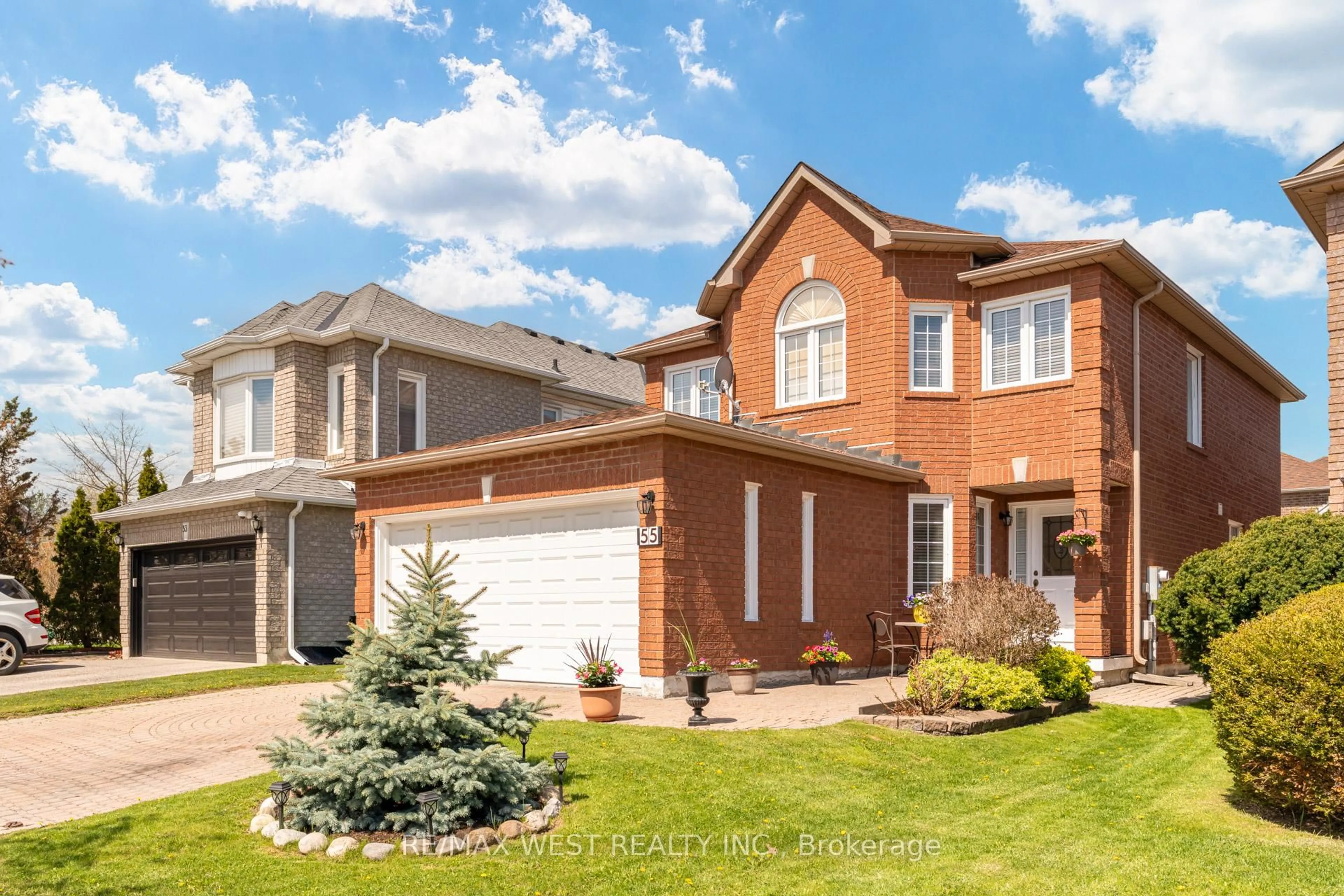 Home with brick exterior material, street for 55 Pavin Cres, Caledon Ontario L7E 1W9