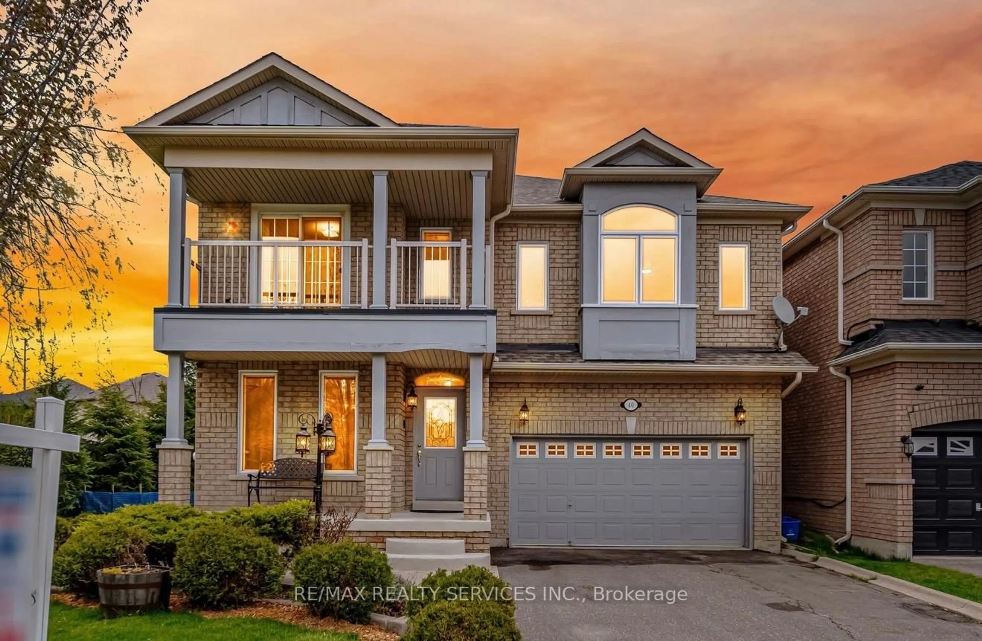 Home with brick exterior material, street for 40 Sir Jacobs Cres, Brampton Ontario L7A 3V2