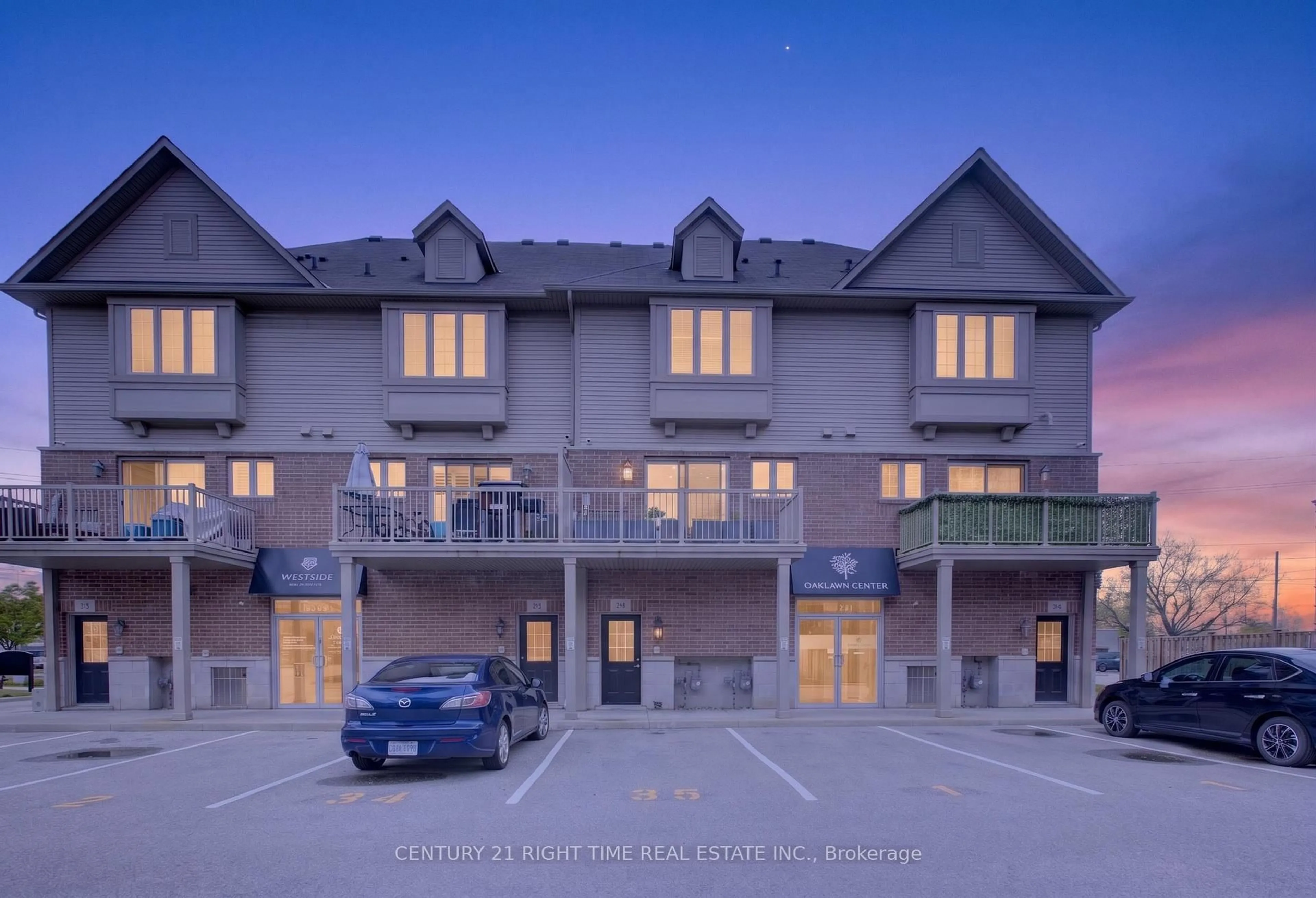 A pic from outside/outdoor area/front of a property/back of a property/a pic from drone, street for 1401 Plains Rd #35, Burlington Ontario L7R 0C2