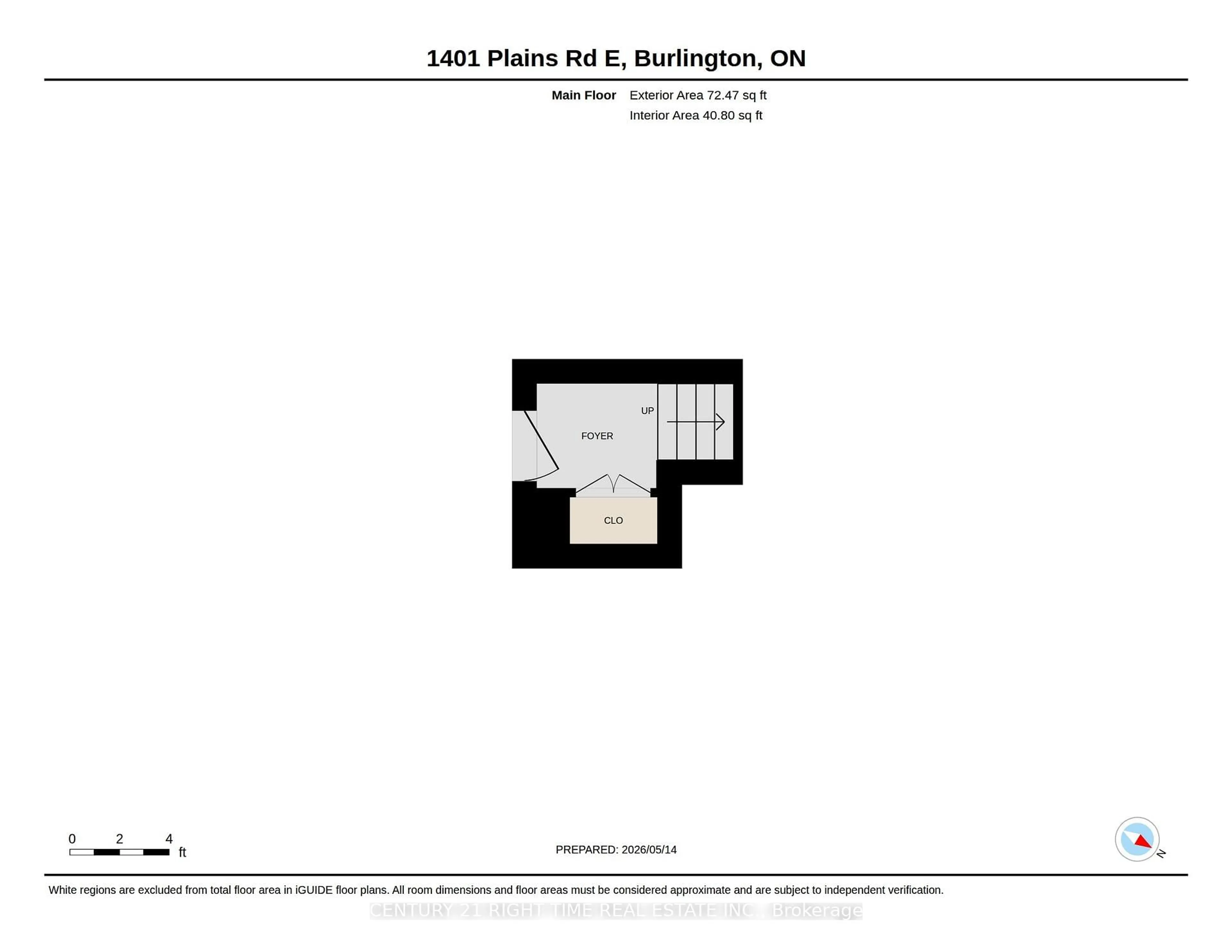 Floor plan for 1401 Plains Rd #35, Burlington Ontario L7R 0C2