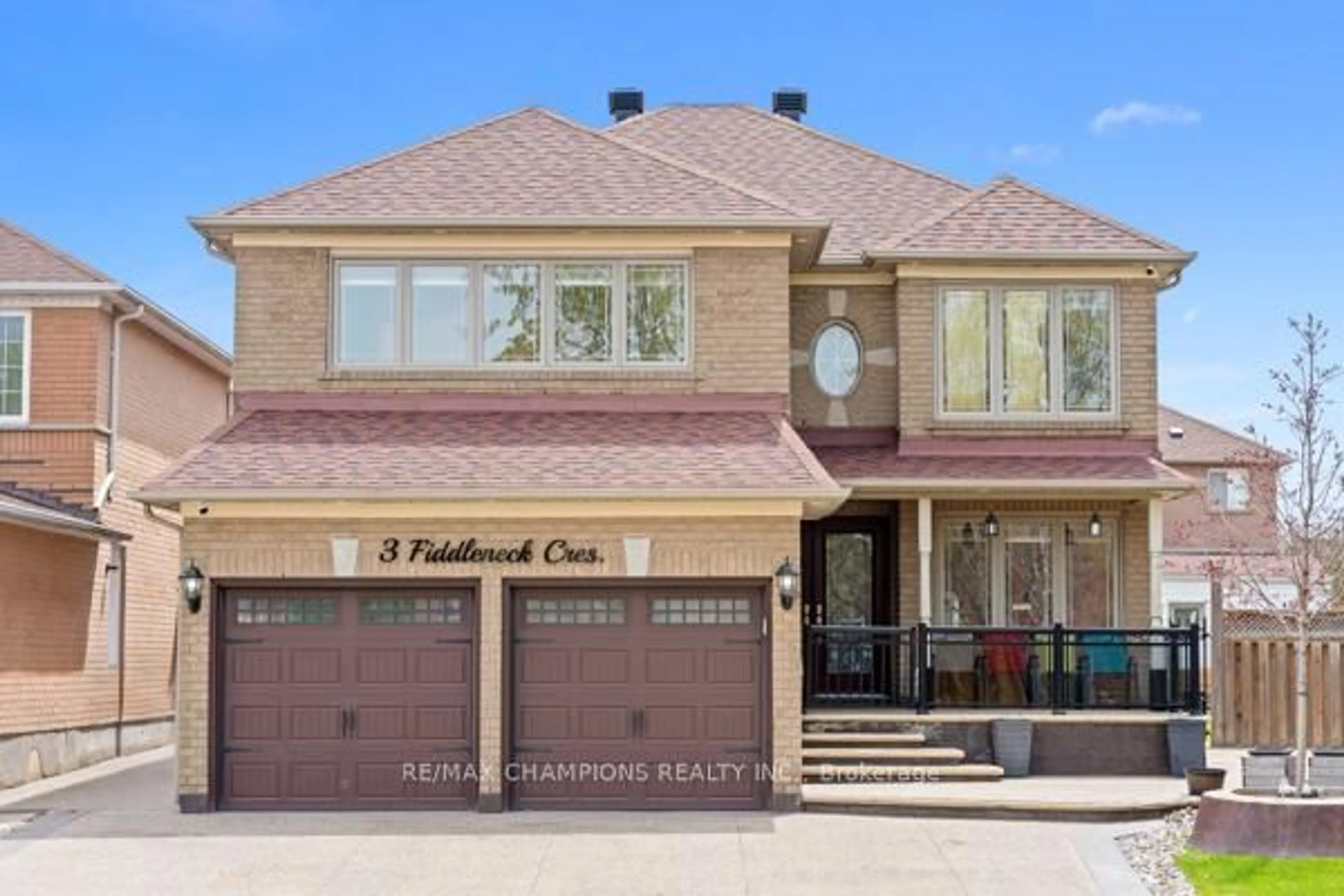 Home with brick exterior material, street for 3 Fiddleneck Cres, Brampton Ontario L6R 1R2