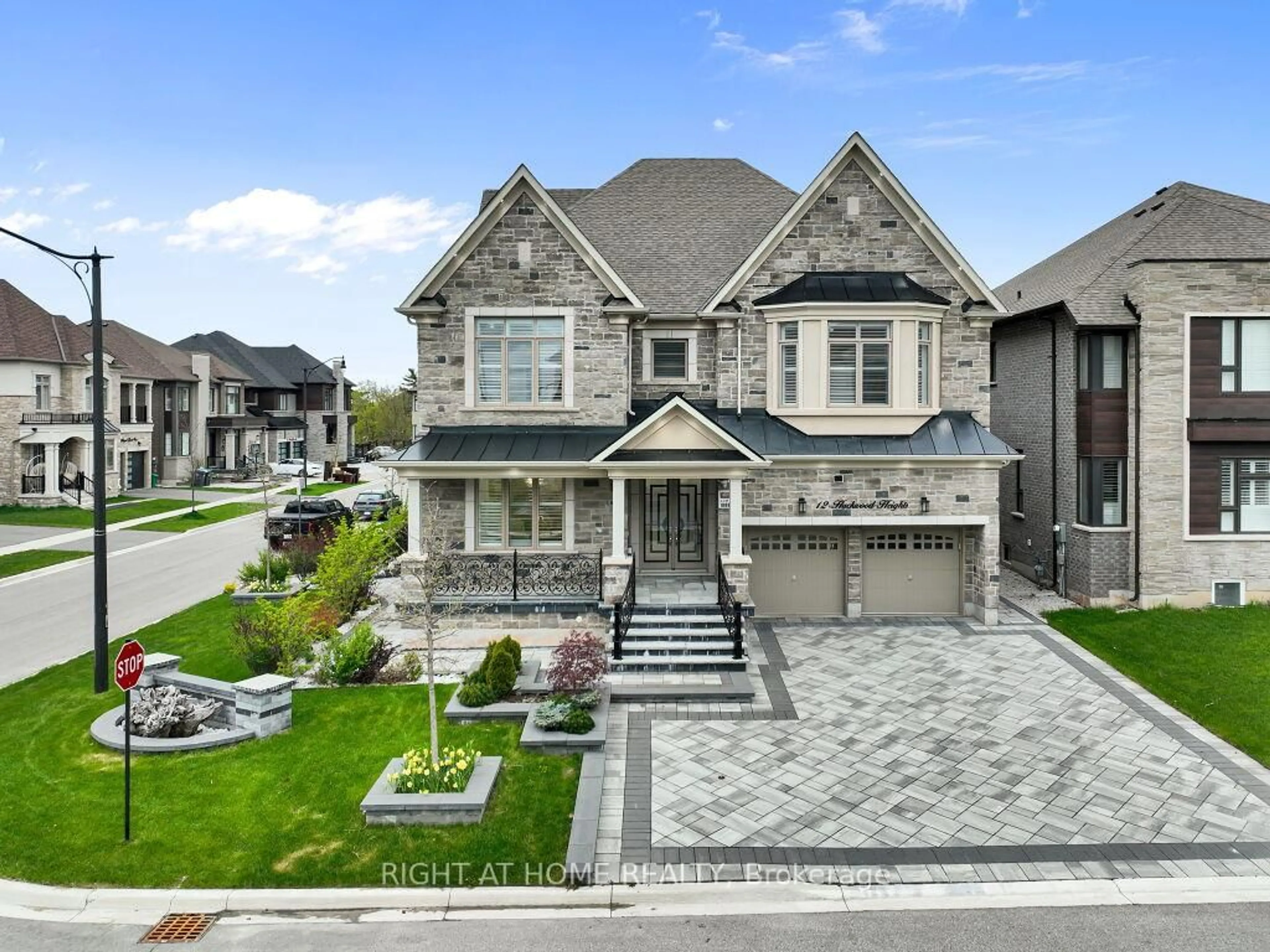 Home with brick exterior material, street for 12 Hackwood Hts, Brampton Ontario L6X 5R2