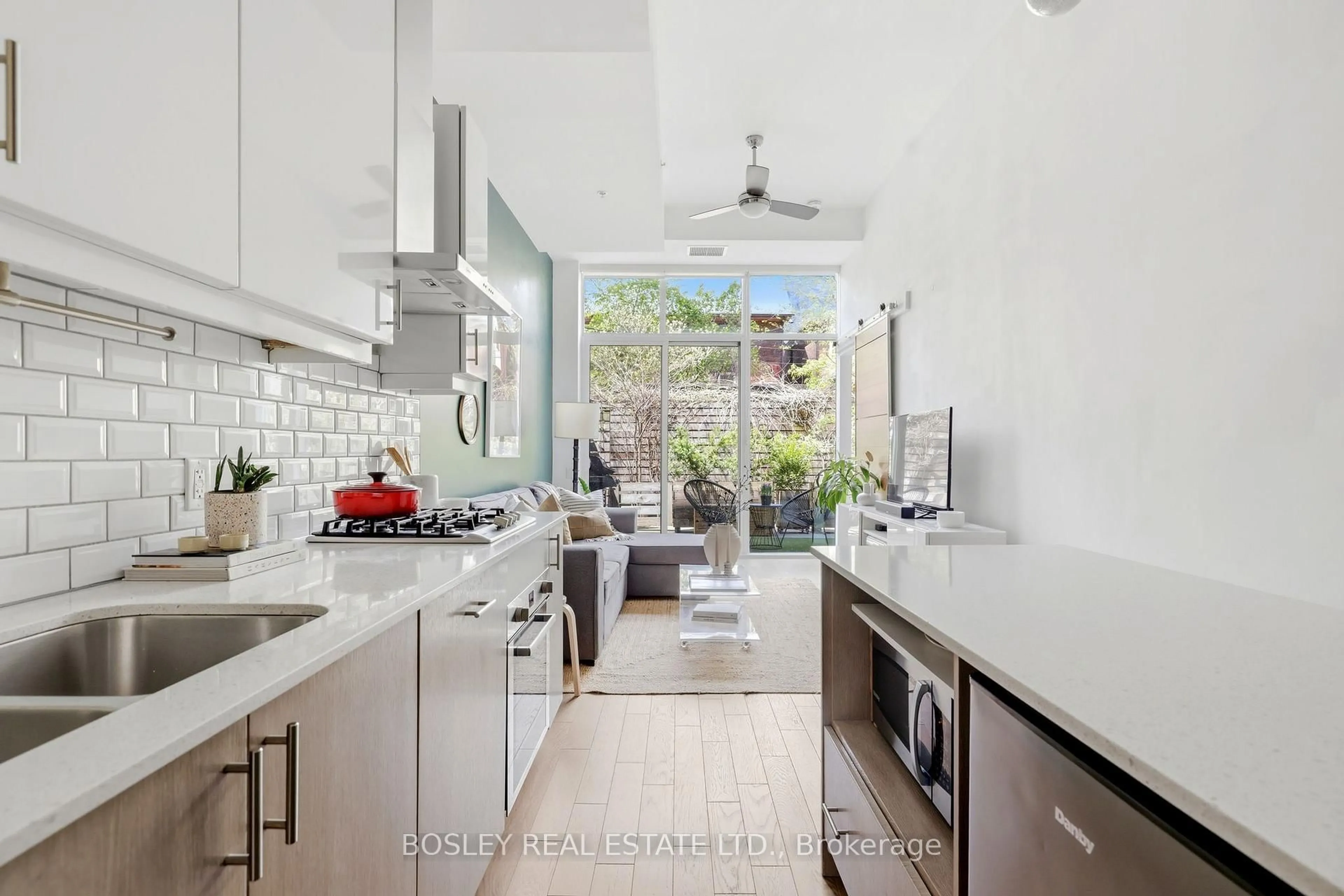 Contemporary kitchen, ceramic/tile floor for 38 Howard Park Ave #151, Toronto Ontario M6R 0A7