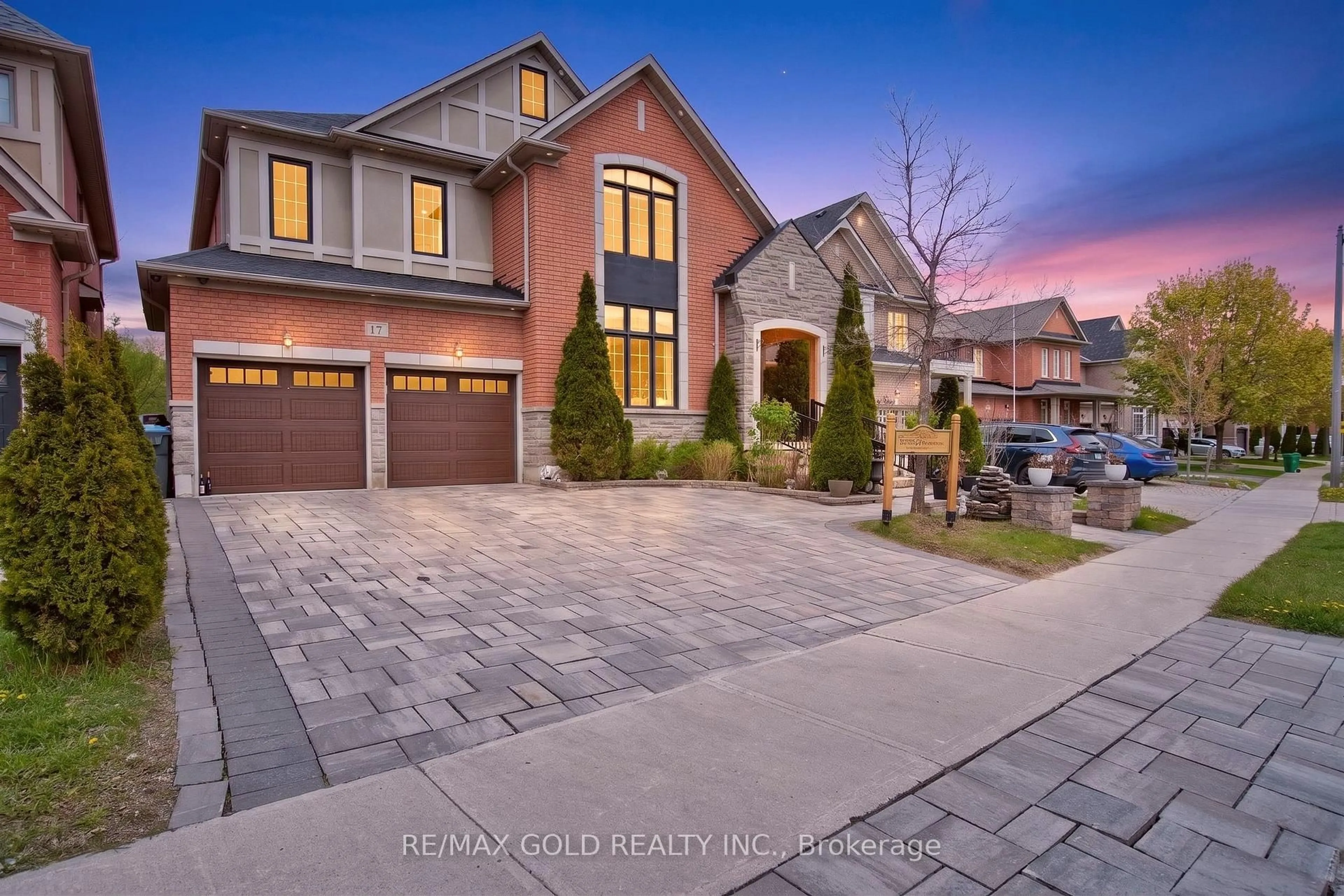Home with brick exterior material, street for 17 Maisonneuve Blvd, Brampton Ontario L6P 1W8