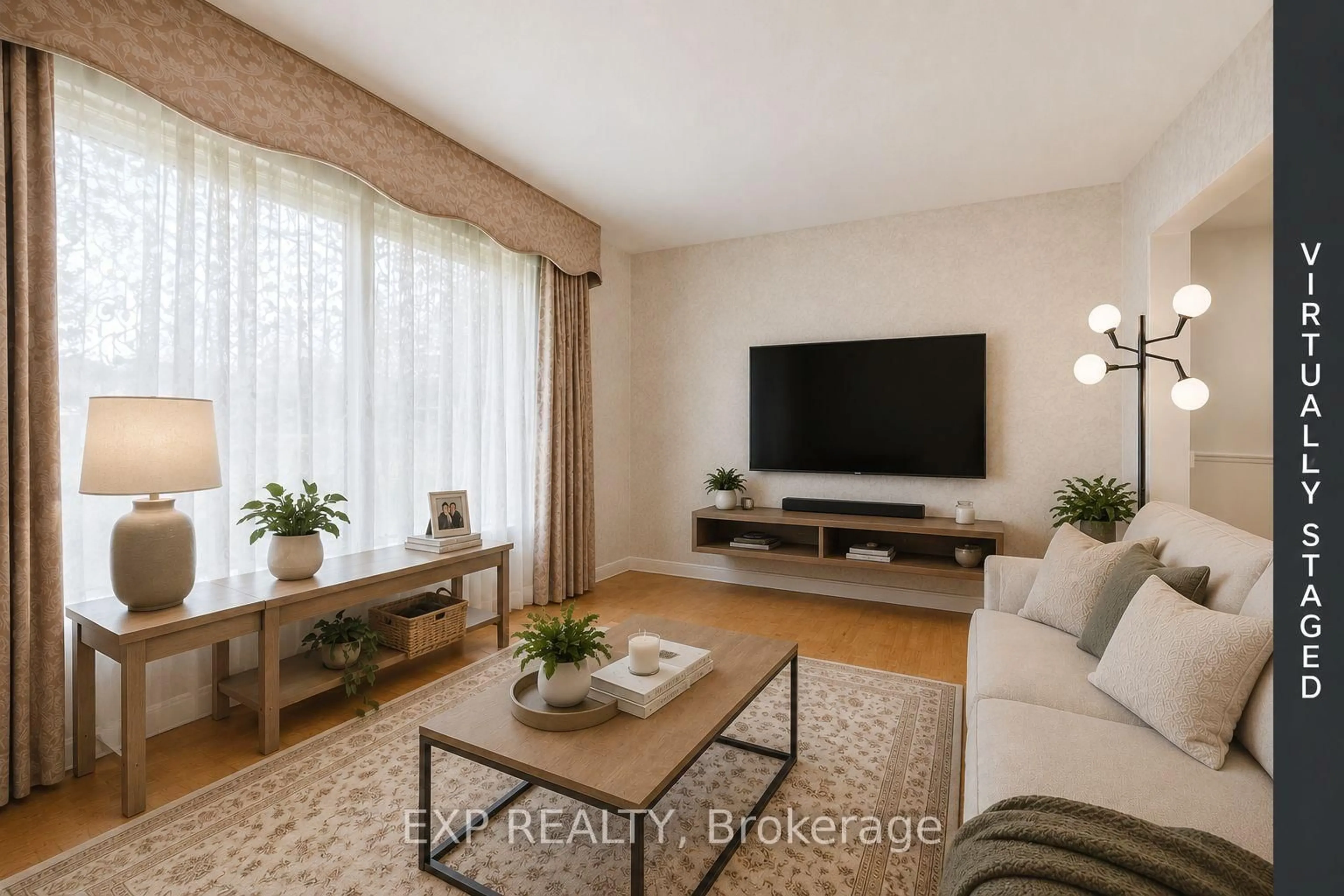 Living room with furniture, unknown for 1 Flavian Cres, Brampton Ontario L6T 3P2