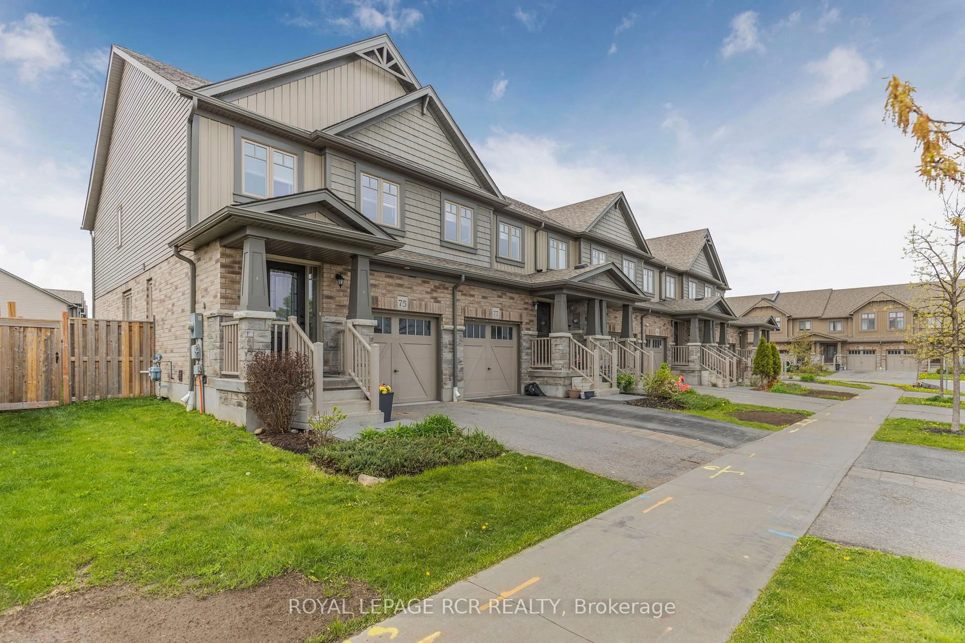 A pic from outside/outdoor area/front of a property/back of a property/a pic from drone, street for 75 Winterton Crt, Orangeville Ontario L9W 5H8