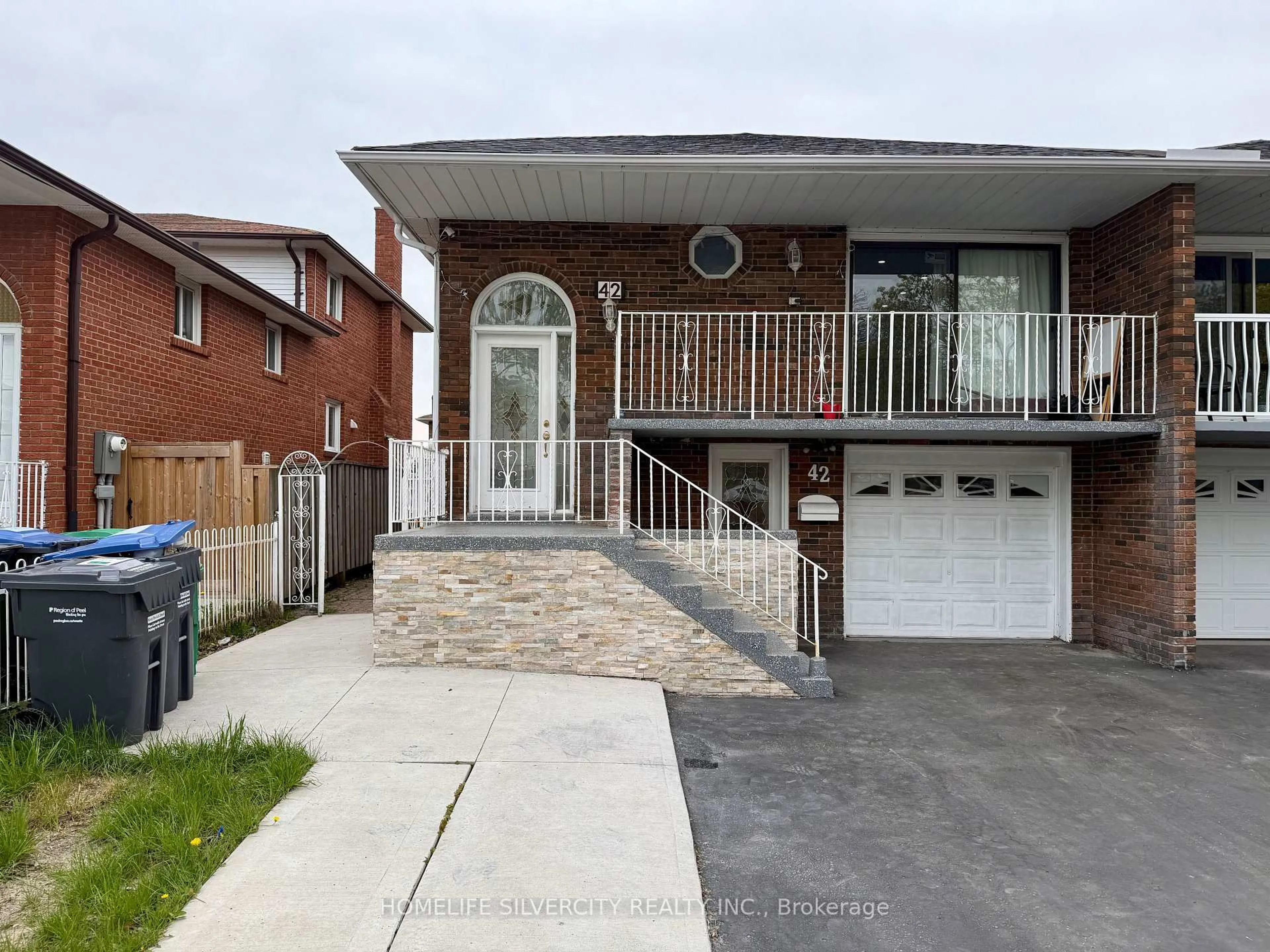 Home with brick exterior material, street for 42 Royal Salisbury Way, Brampton Ontario L6V 3J6
