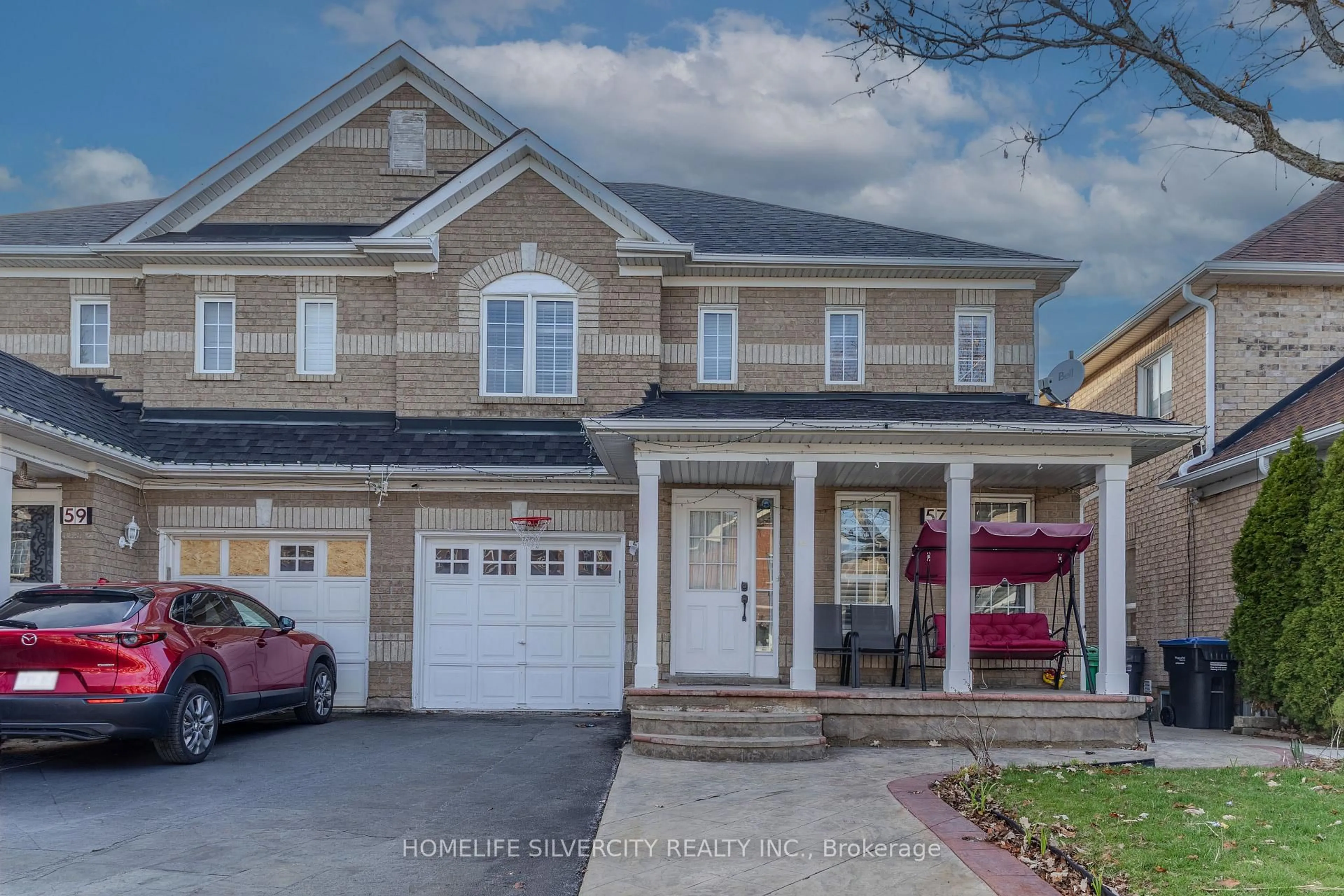 Home with brick exterior material, street for 57 Saintsbury Cres, Brampton Ontario L6R 2V9