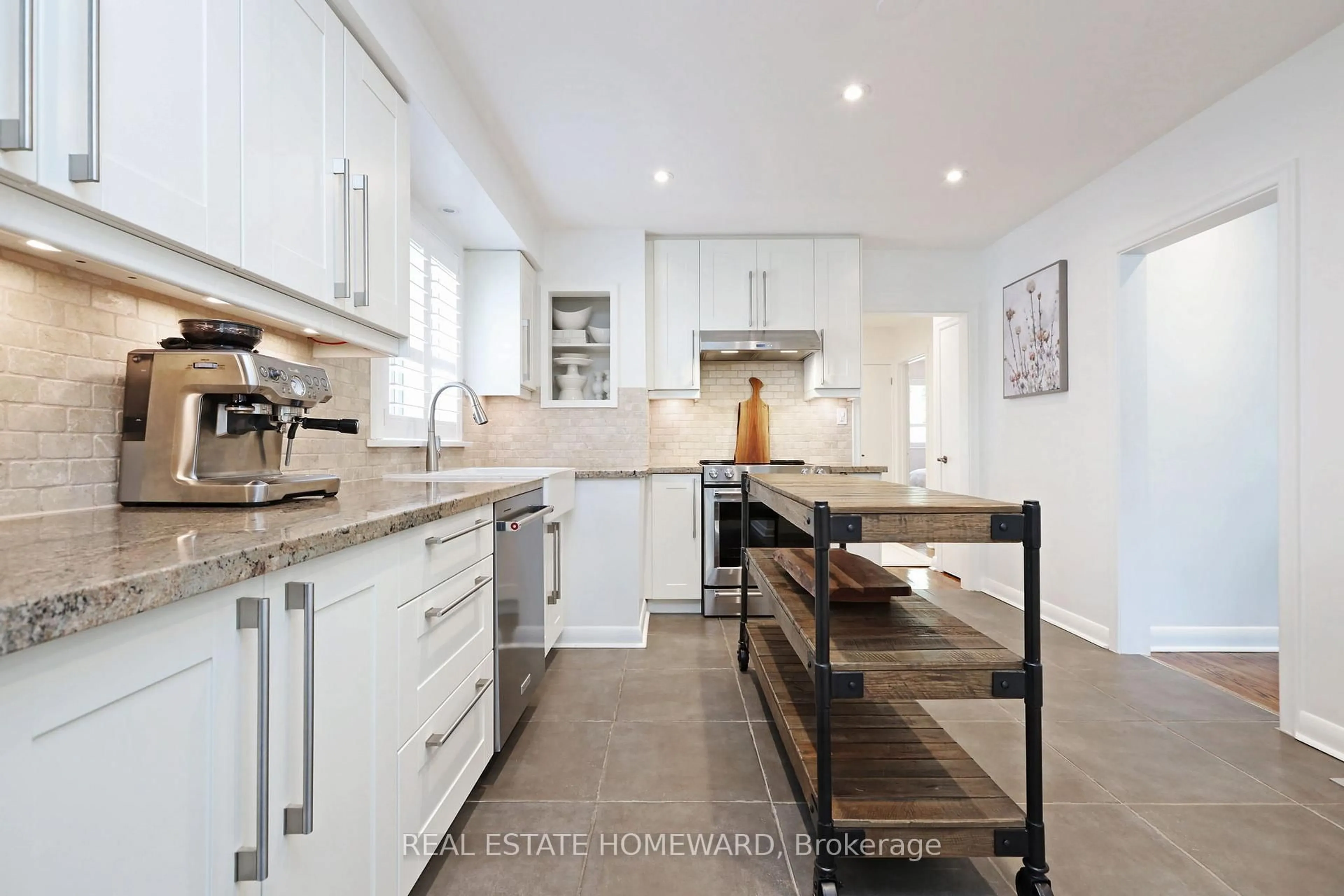 Contemporary kitchen, unknown for 49 Greenfield Dr, Toronto Ontario M9B 1H2