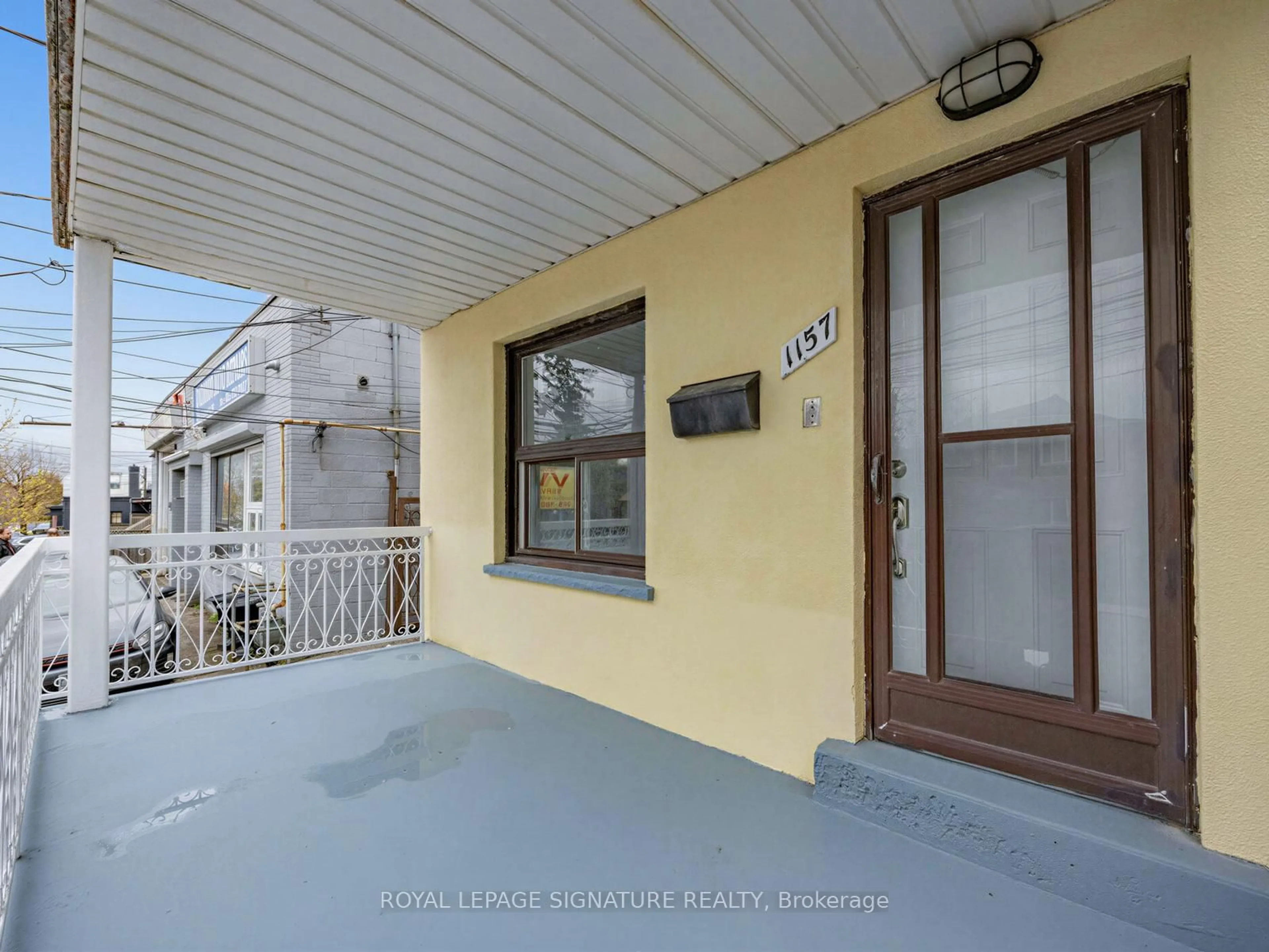 Balcony in the apartment, street for 1157 Roselawn Ave, Toronto Ontario M6B 1C5