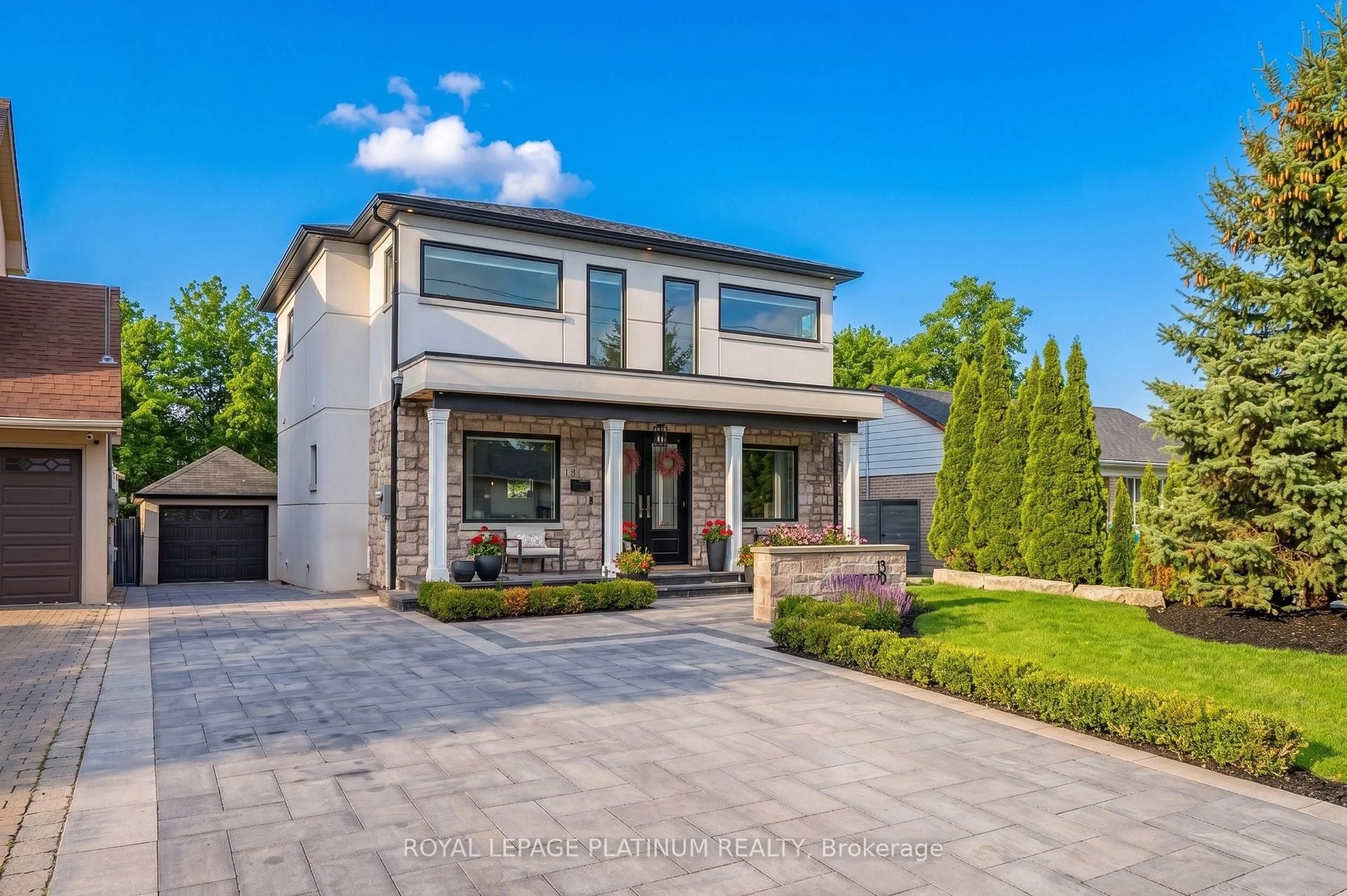 Home with brick exterior material, street for 13 Arch Rd, Mississauga Ontario L5M 1M4