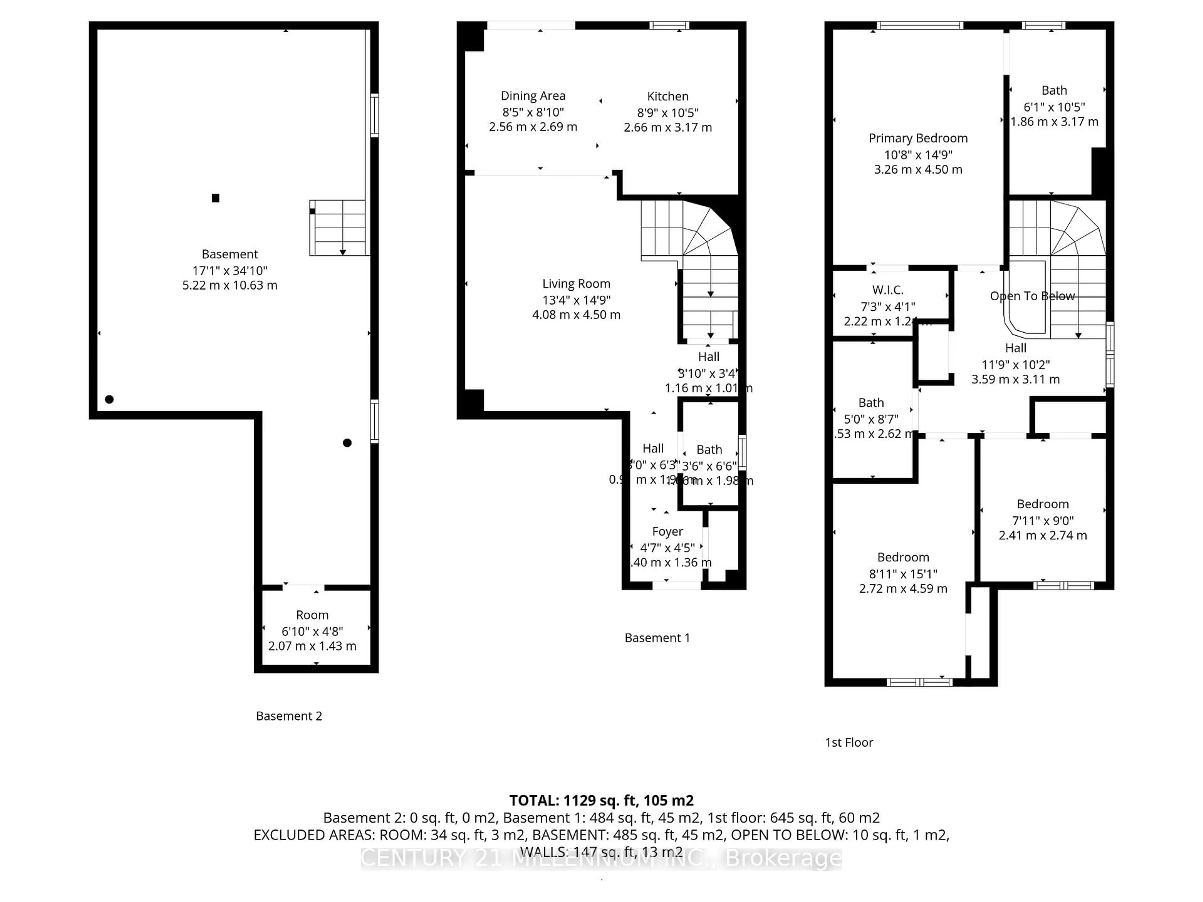 Floor plan for 16 Penguin Lane, Brampton Ontario L6R 2C1