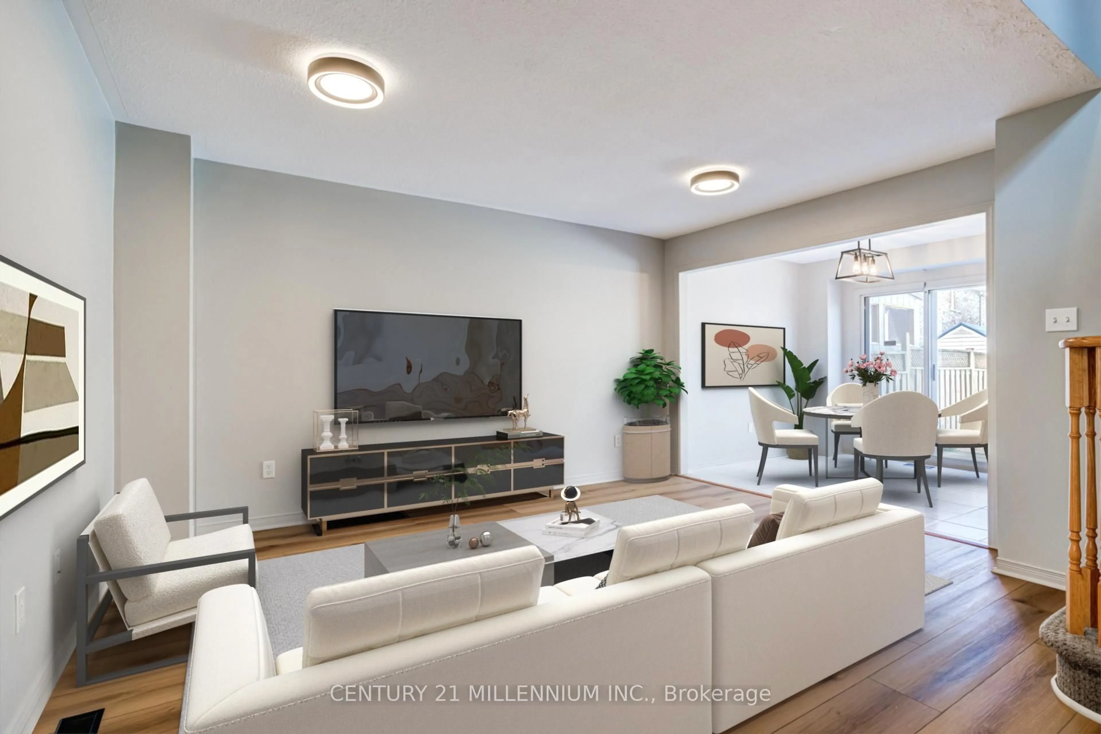 Living room with furniture, unknown for 16 Penguin Lane, Brampton Ontario L6R 2C1