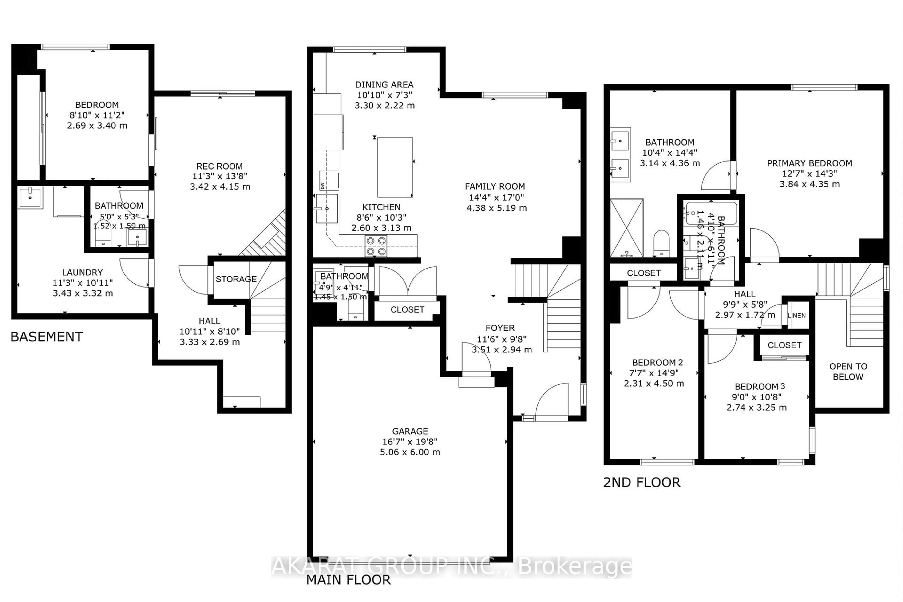 Floor plan for 3500 South Millway #27, Mississauga Ontario L5L 3T8