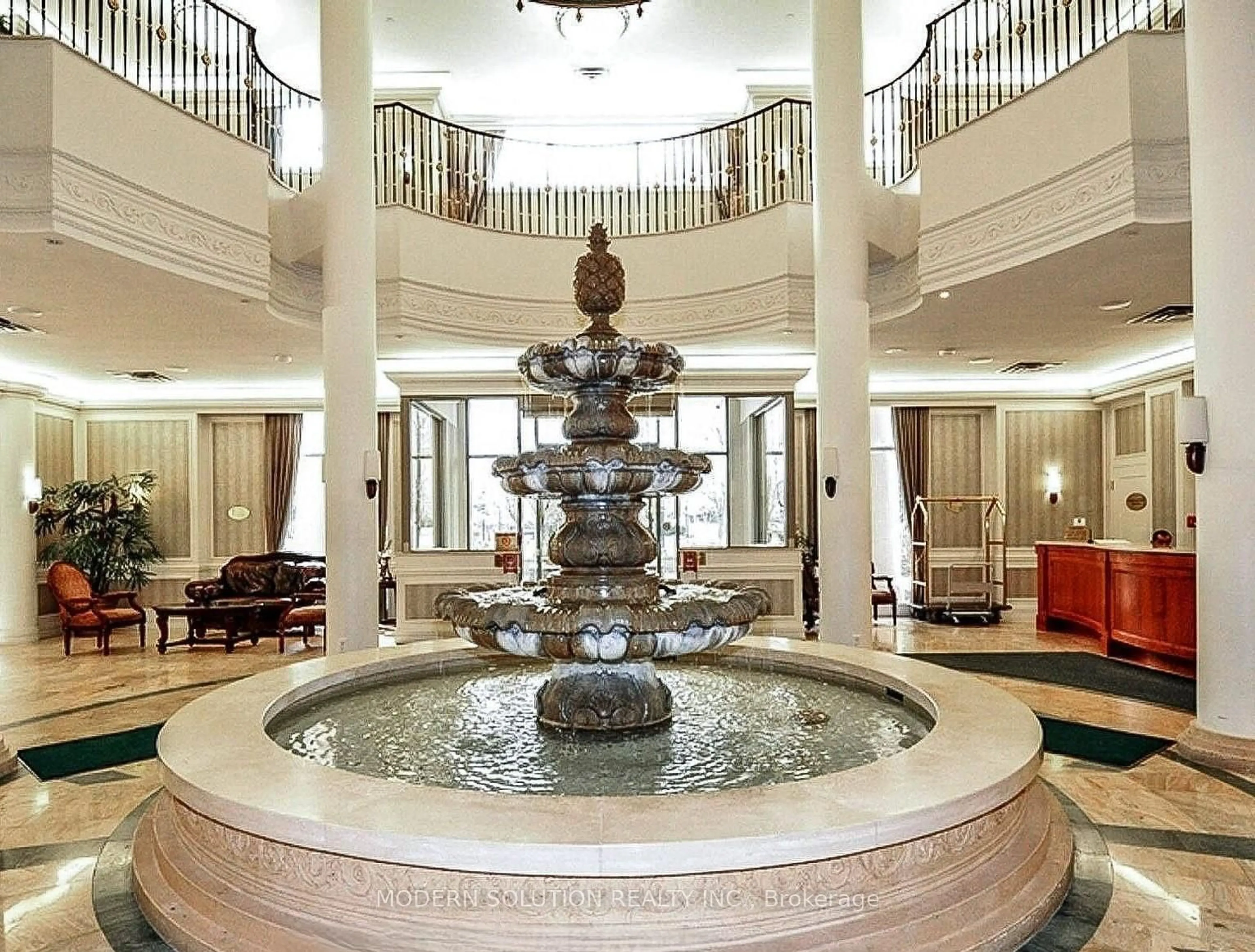 Indoor foyer for 35 Kingsbridge Garden Circ #1804, Mississauga Ontario L5R 3Z5
