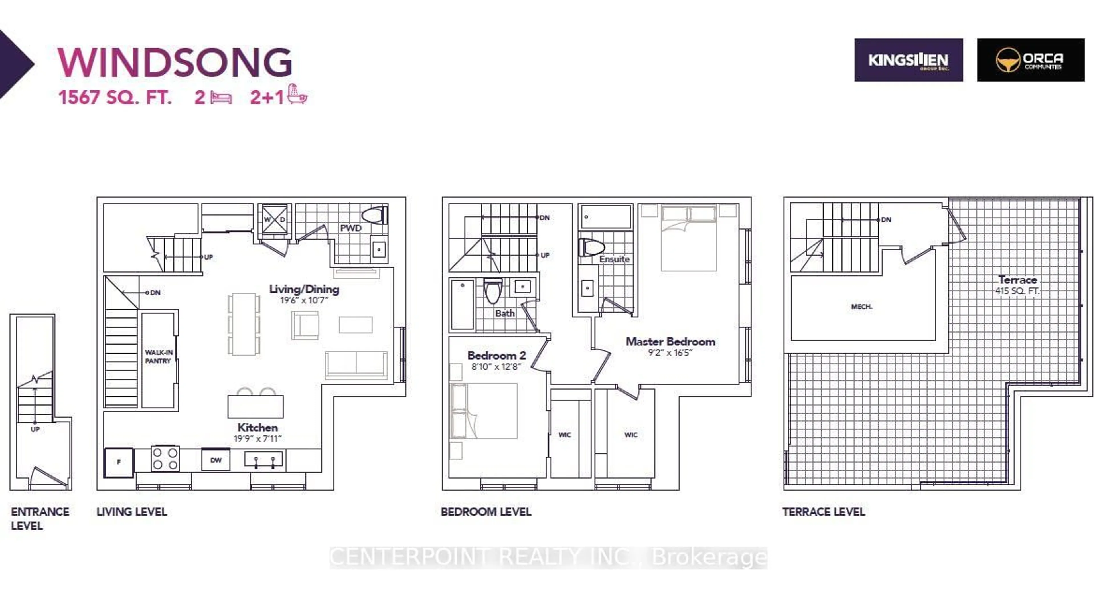 Floor plan for 1060 Douglas Mccurdy Common #237, Mississauga Ontario L5G 0C6