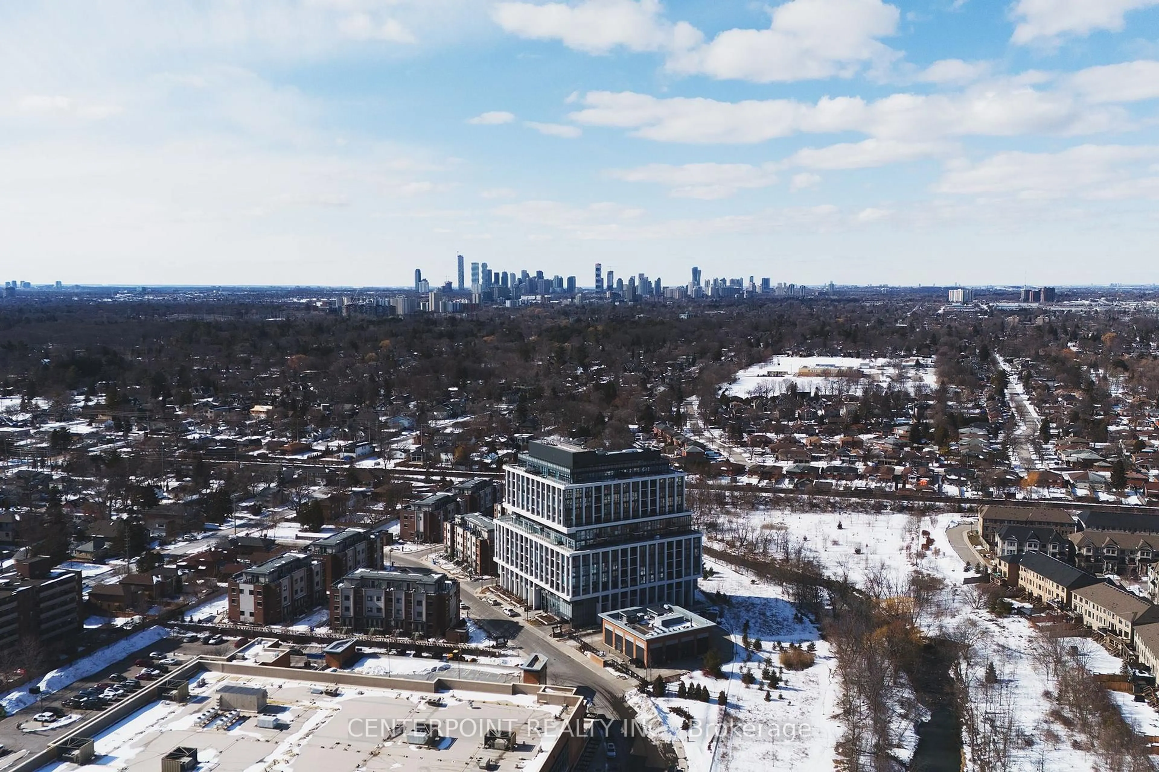 A pic from outside/outdoor area/front of a property/back of a property/a pic from drone, city buildings view from balcony for 1060 Douglas Mccurdy Common #237, Mississauga Ontario L5G 0C6