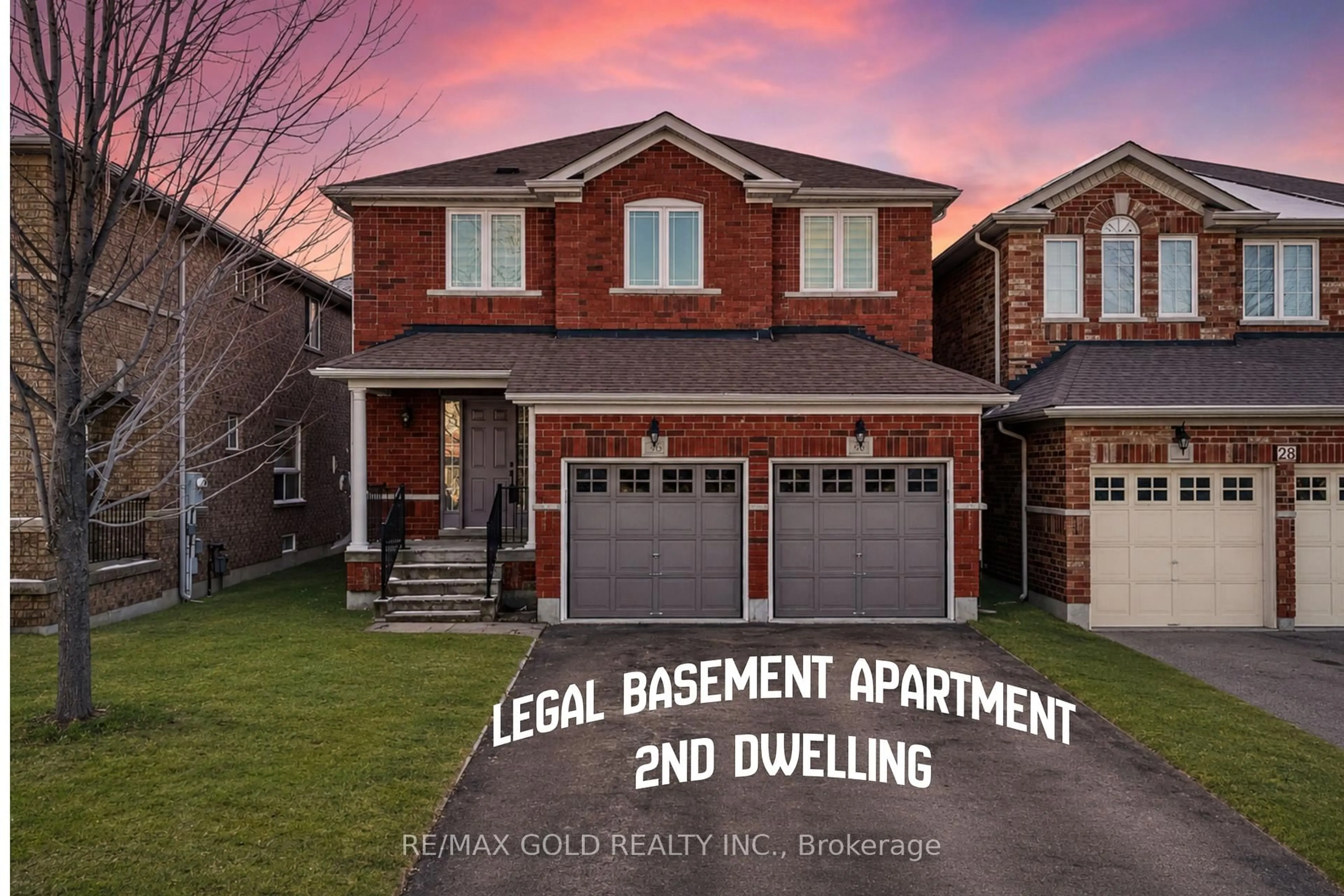 Home with brick exterior material, street for 26 Waterdale Rd, Brampton Ontario L7A 1S3