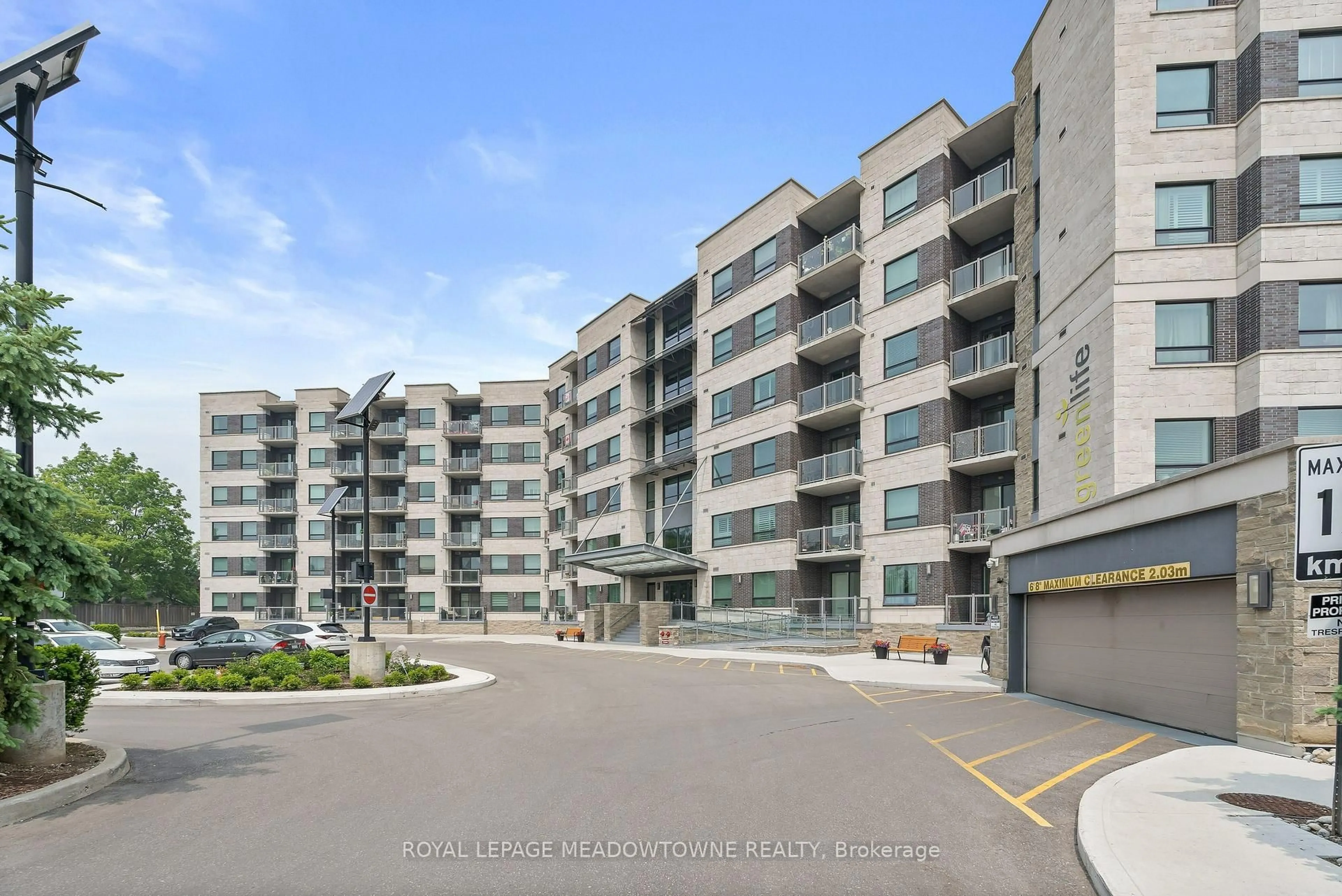 A pic from outside/outdoor area/front of a property/back of a property/a pic from drone, street for 383 Main St #405, Milton Ontario L9T 8K8