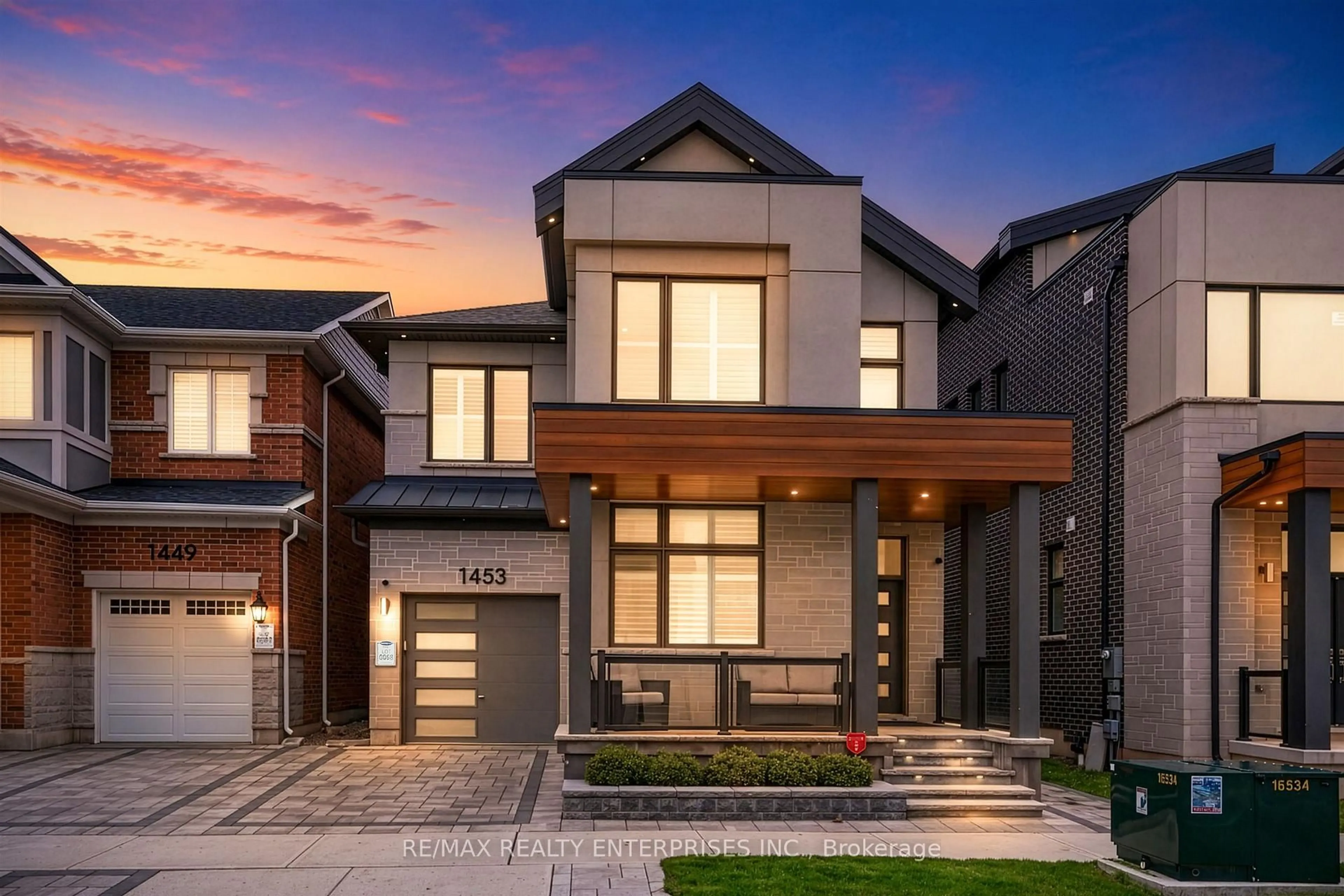 Home with brick exterior material, street for 1453 Varelas Passage, Oakville Ontario L6H 3S3