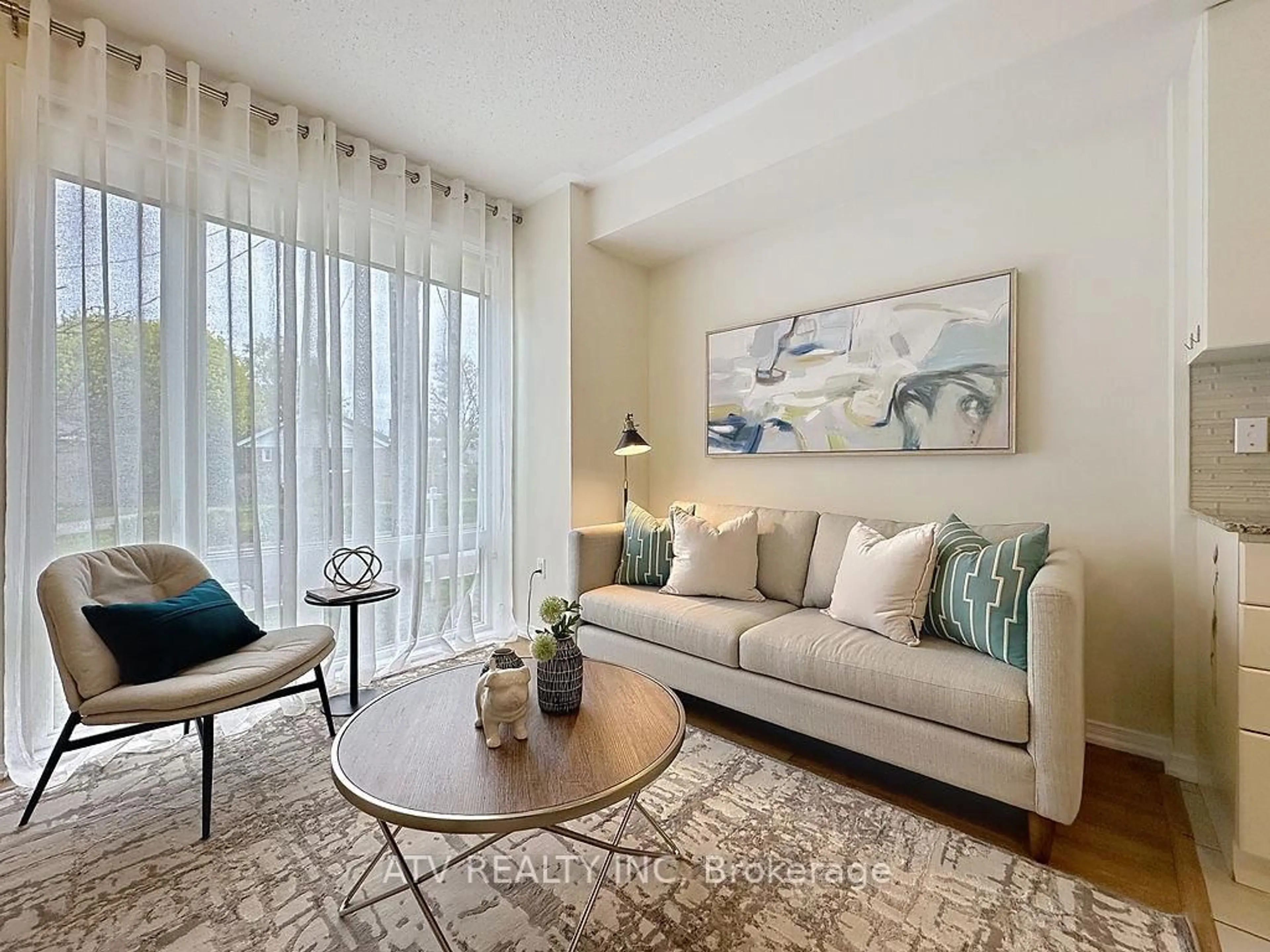 Living room with furniture, unknown for 26 Fieldway Rd #35, Toronto Ontario M8Z 0E3