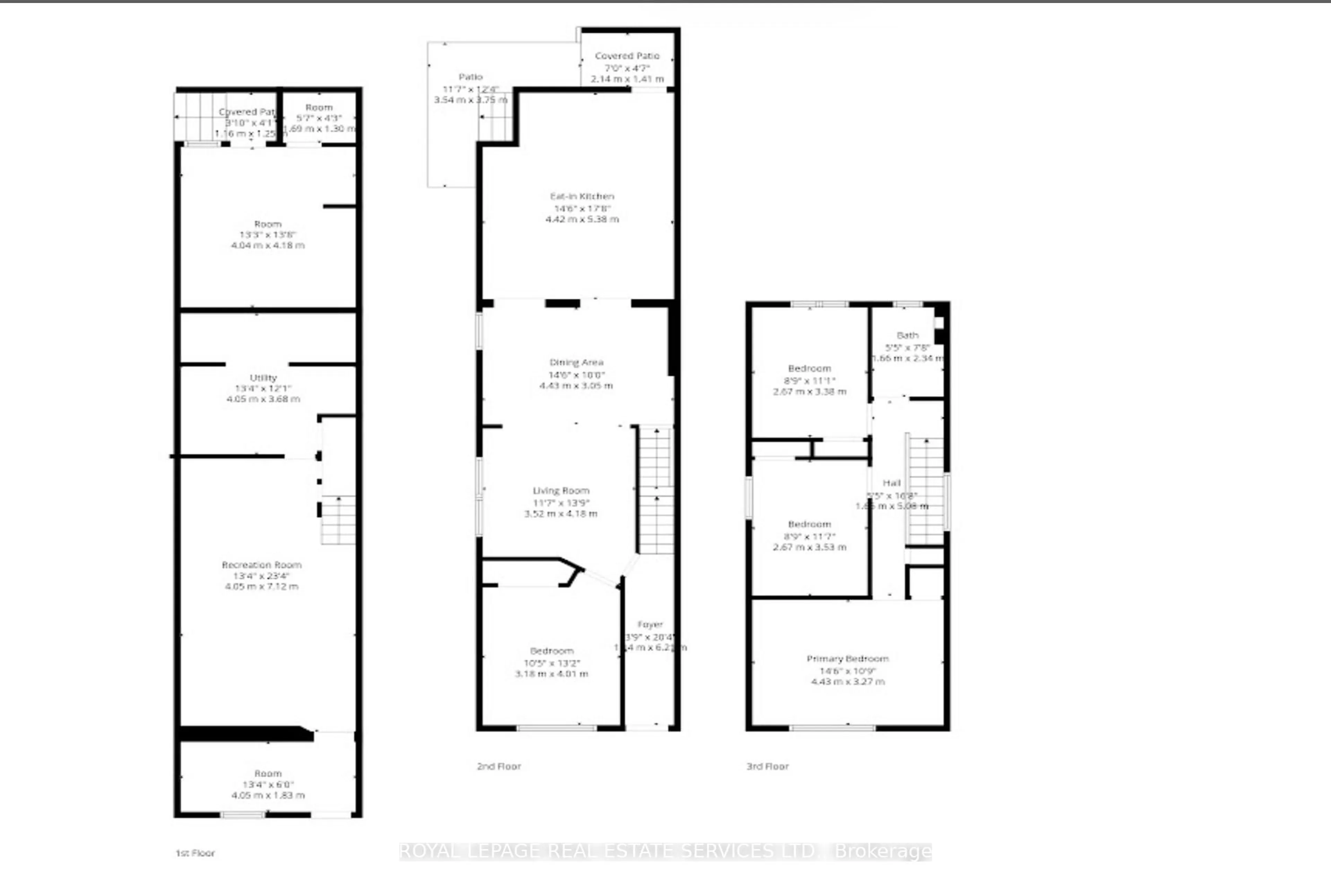 Floor plan for 21 Hatherley Rd, Toronto Ontario M6E 1V8
