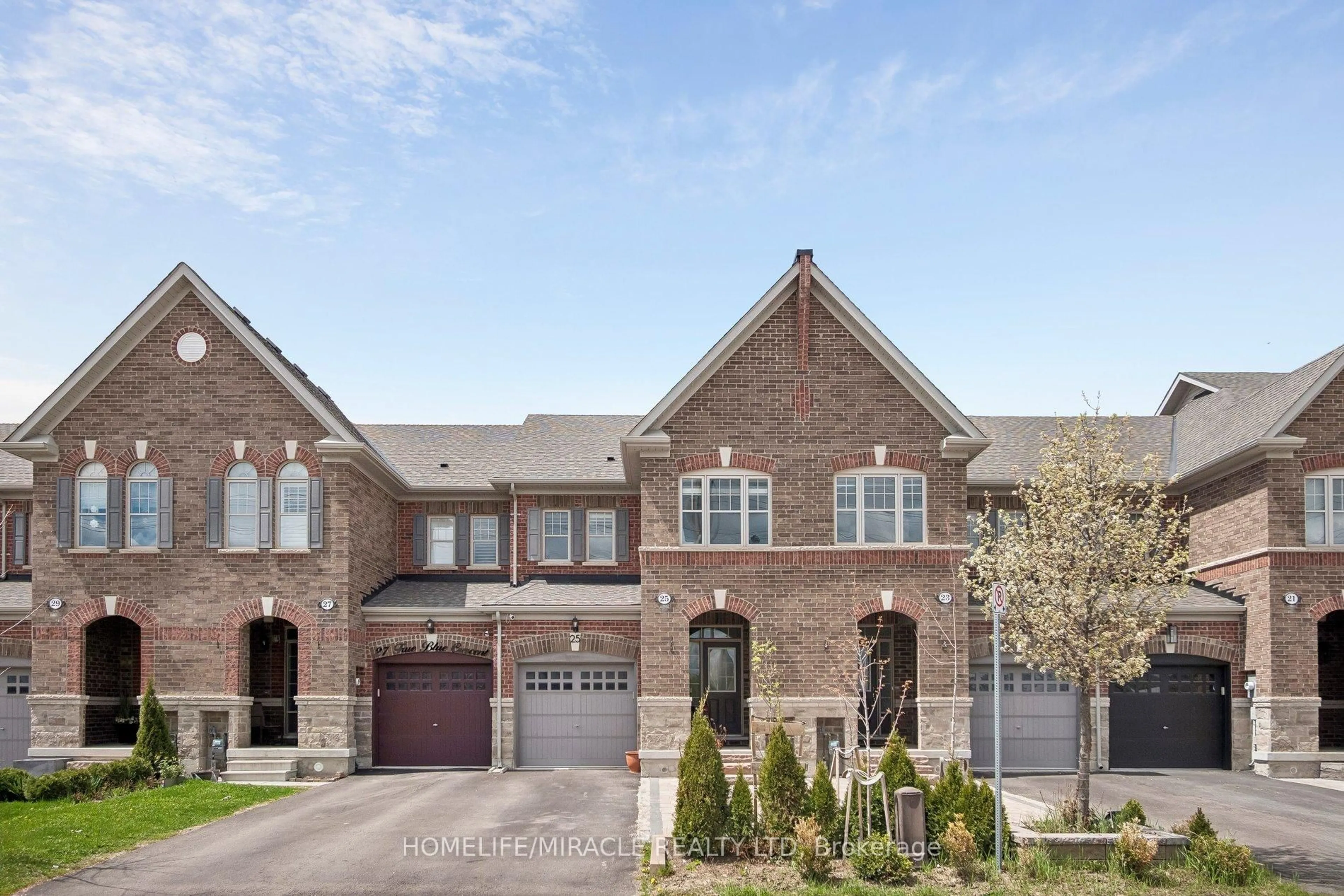 Home with brick exterior material, street for 25 True Blue Cres, Caledon Ontario L7E 4K6