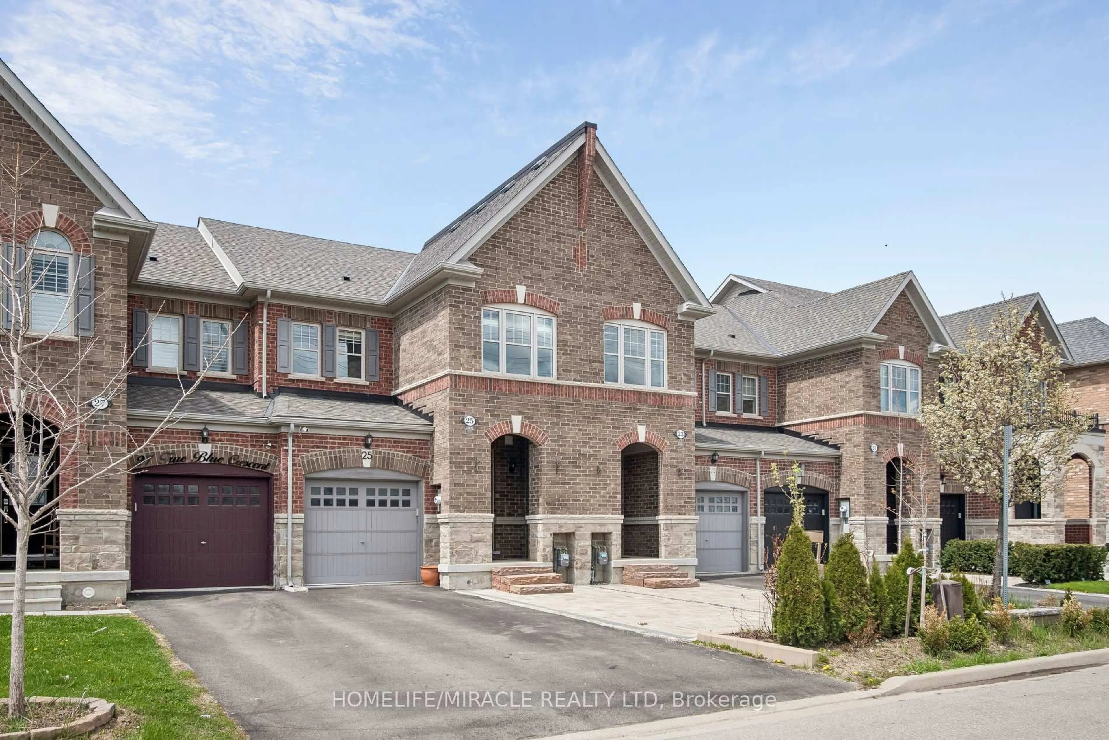 Home with brick exterior material, street for 25 True Blue Cres, Caledon Ontario L7E 4K6