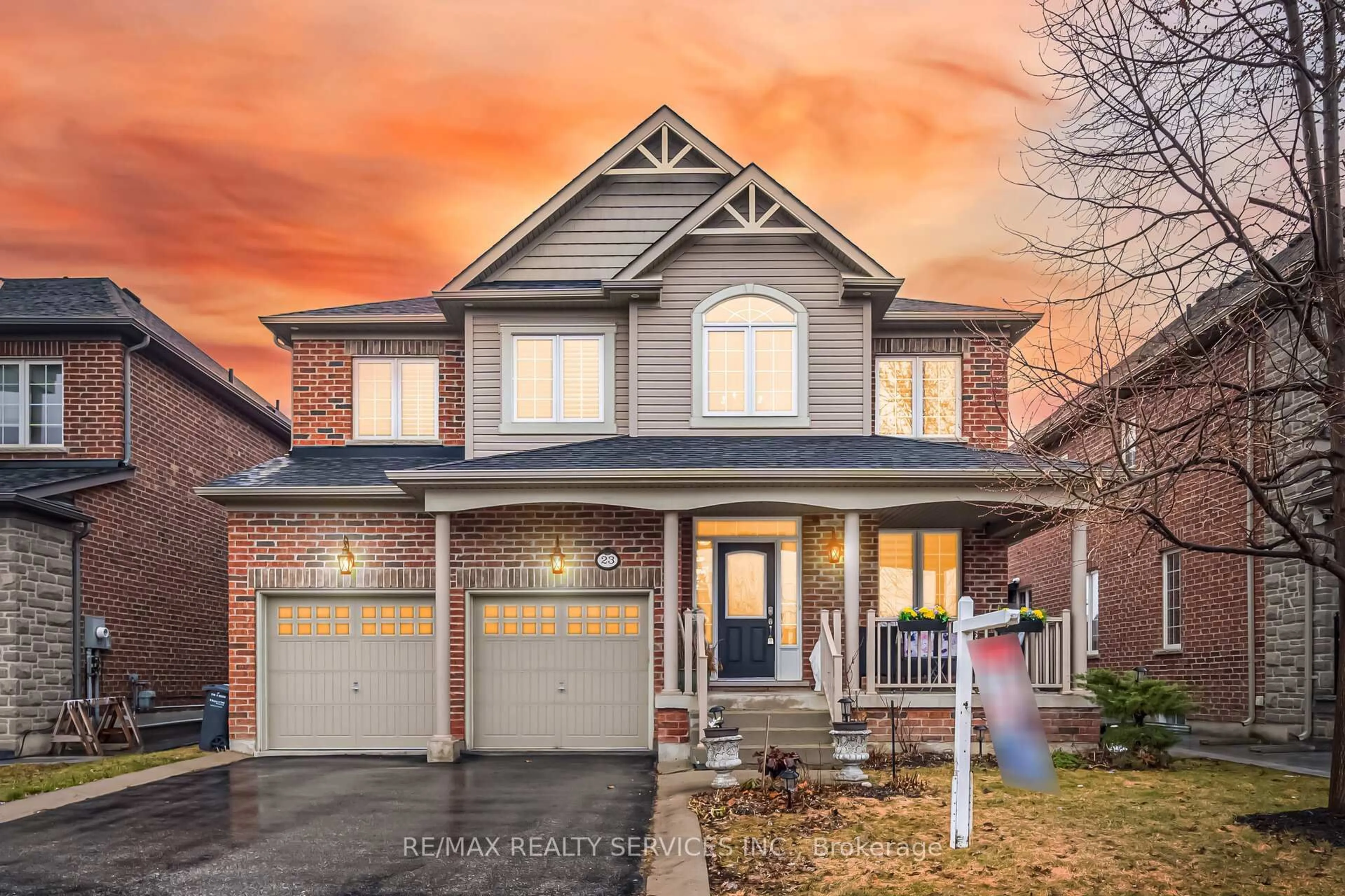 Home with brick exterior material, street for 23 Twistleton St, Caledon Ontario L7C 3V9