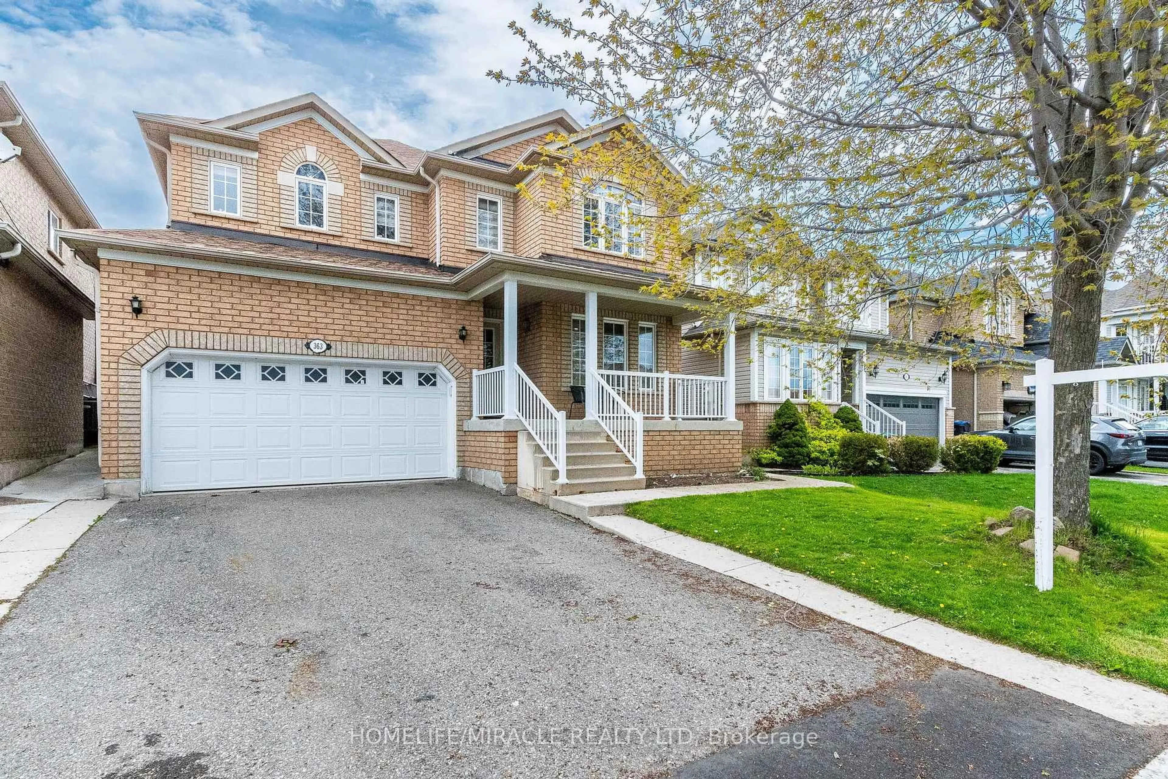 Home with brick exterior material, street for 363 Van Kirk Dr, Brampton Ontario L7A 1T6
