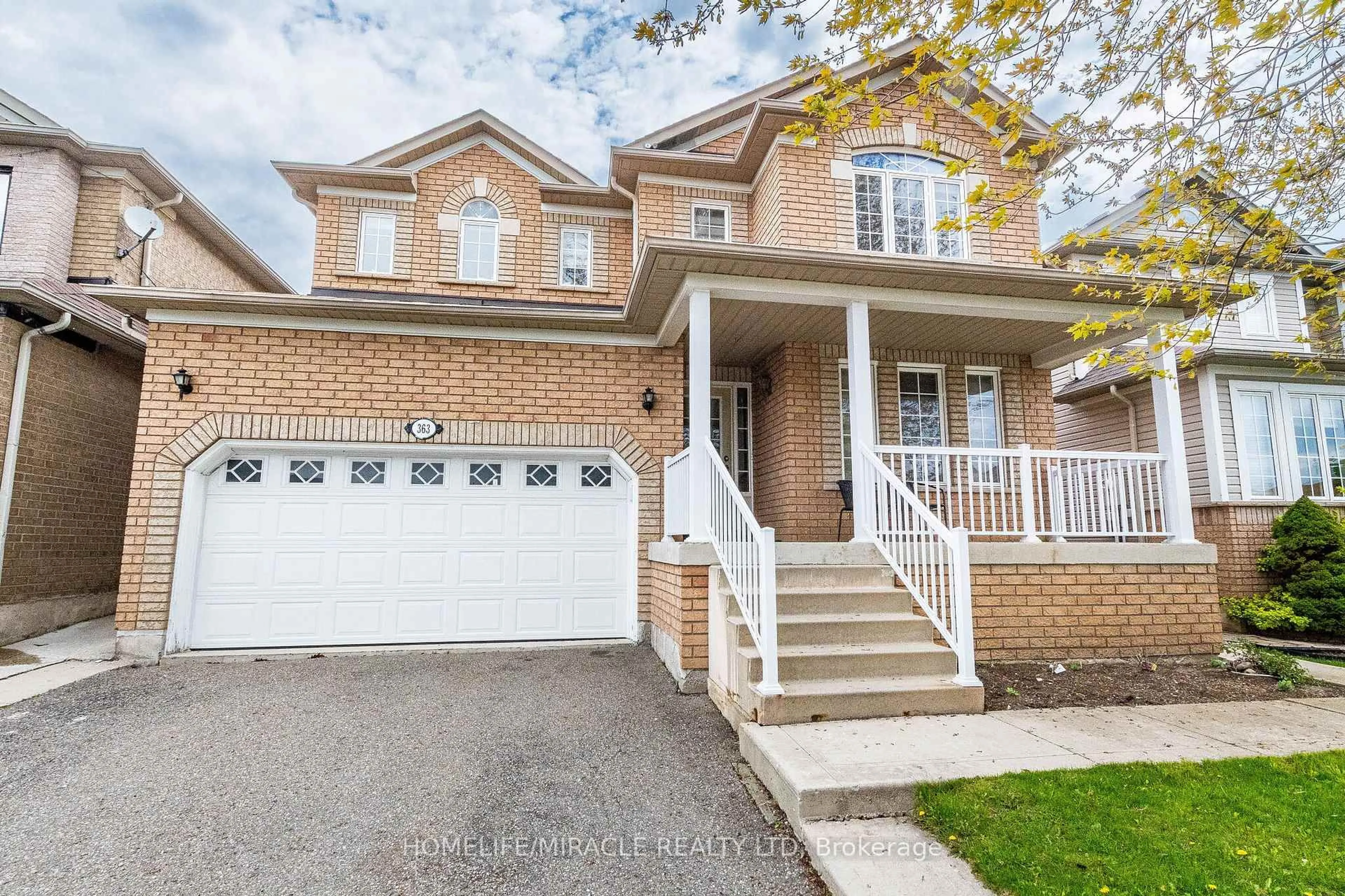 Home with brick exterior material, street for 363 Van Kirk Dr, Brampton Ontario L7A 1T6
