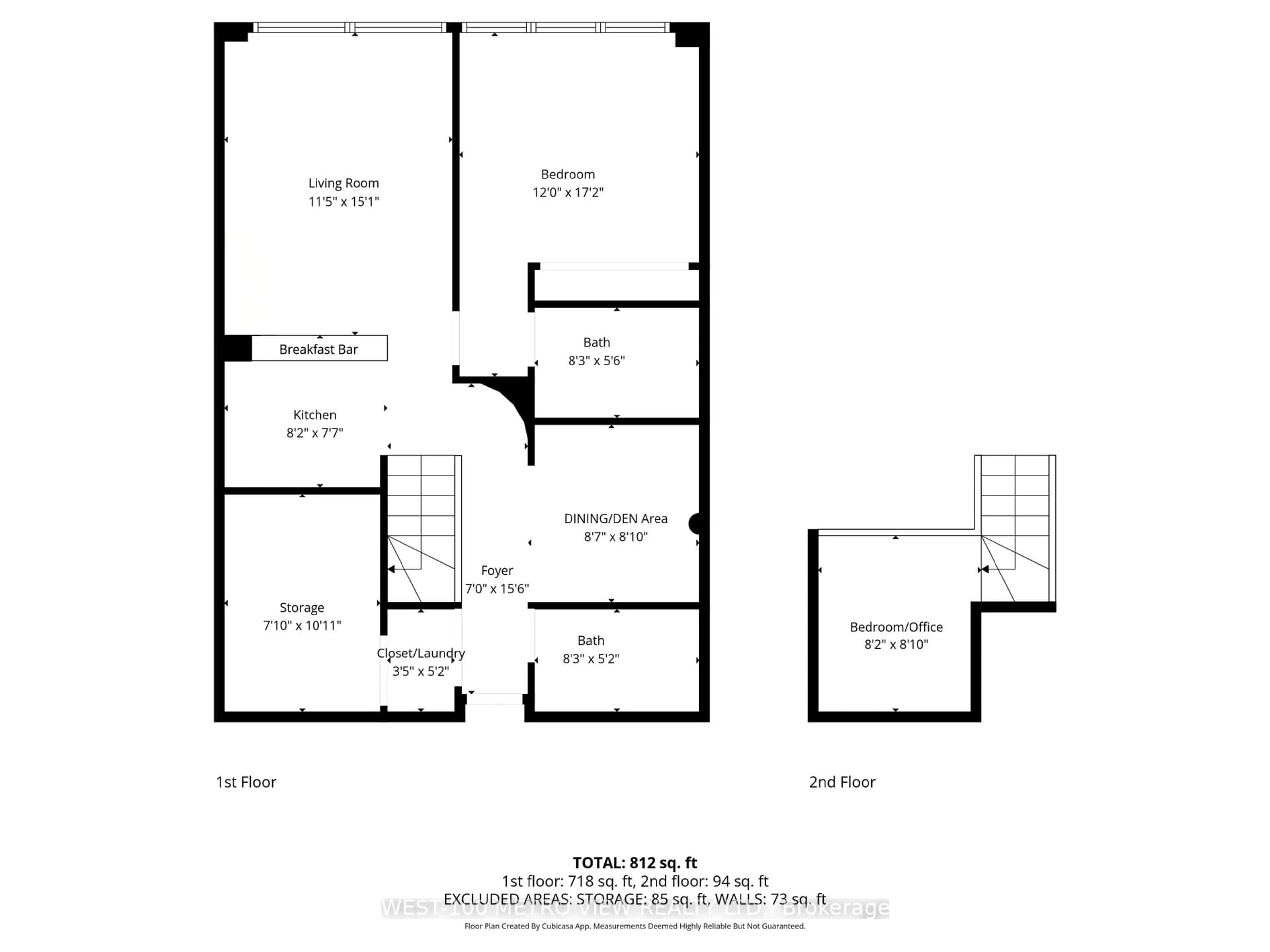 Floor plan for 1001 Roselawn Ave #415, Toronto Ontario M6B 4M4