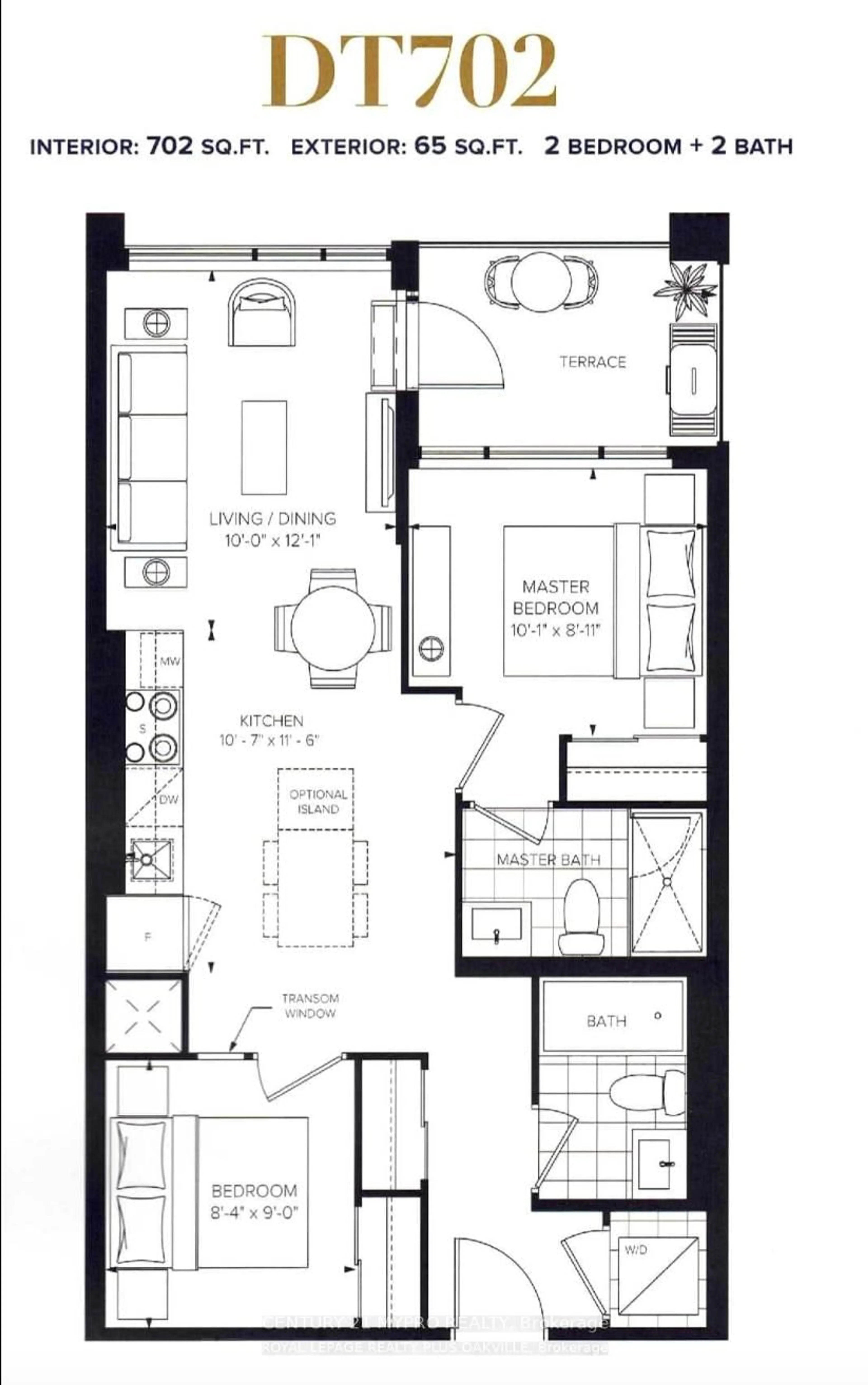Floor plan for 395 Dundas St #115, Oakville Ontario L6M 5R8