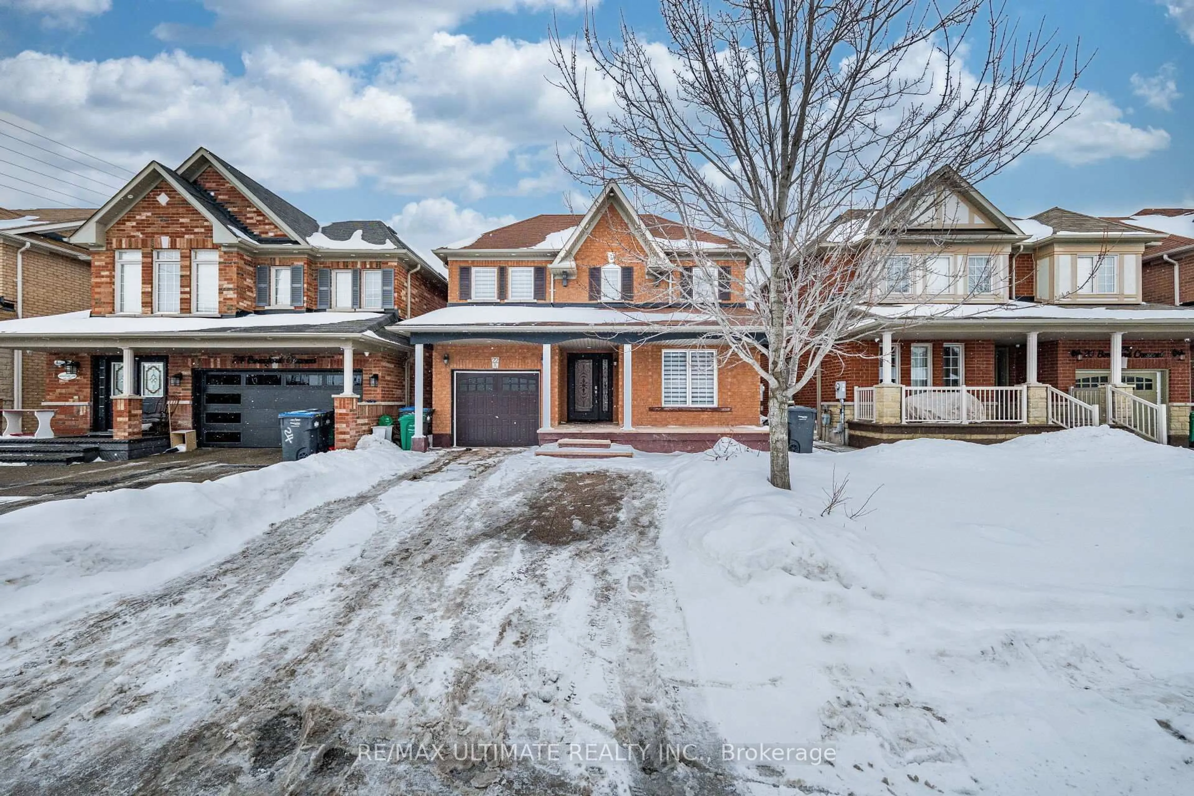 Home with brick exterior material, street for 22 Beresford Cres, Brampton Ontario L6P 2M2