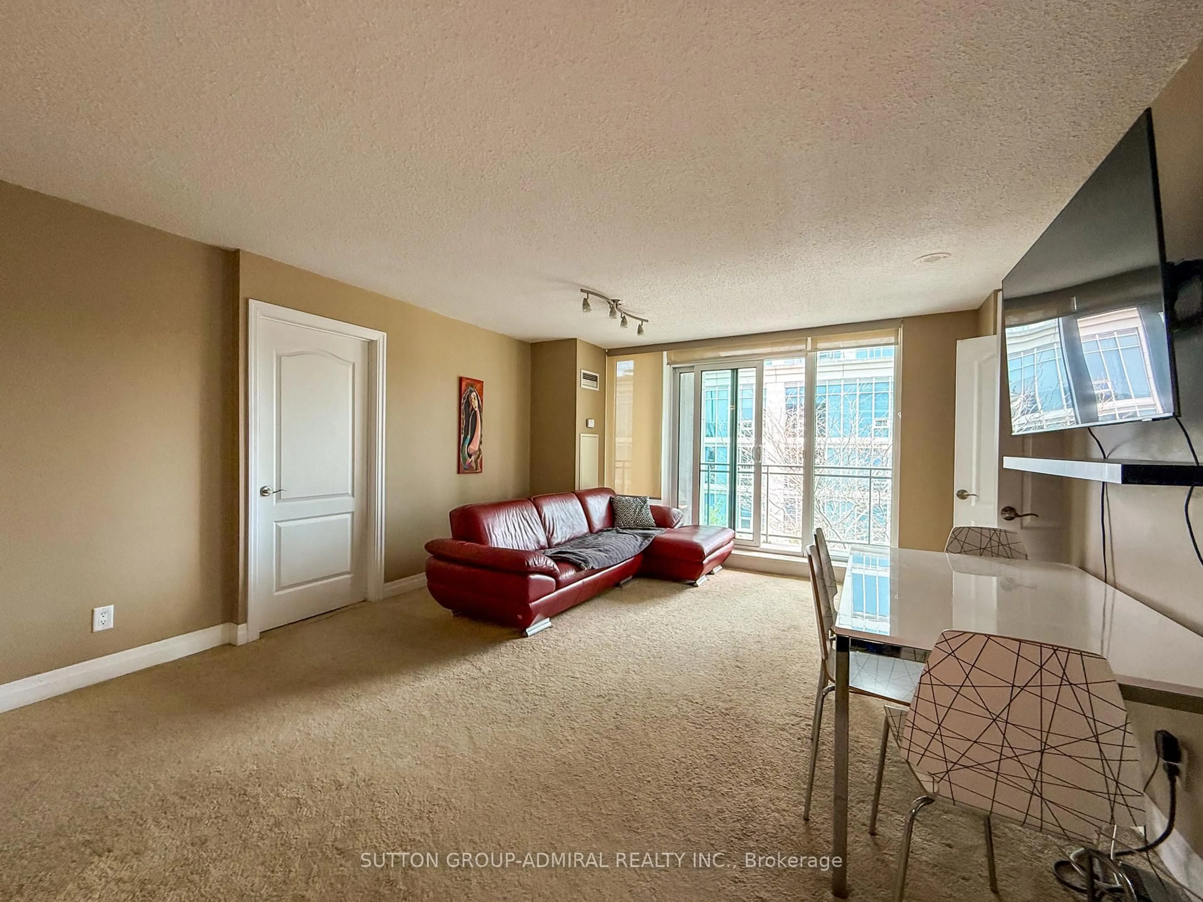 Living room with furniture, carpet floor for 2119 Lake Shore Blvd #415, Toronto Ontario M8V 4E8